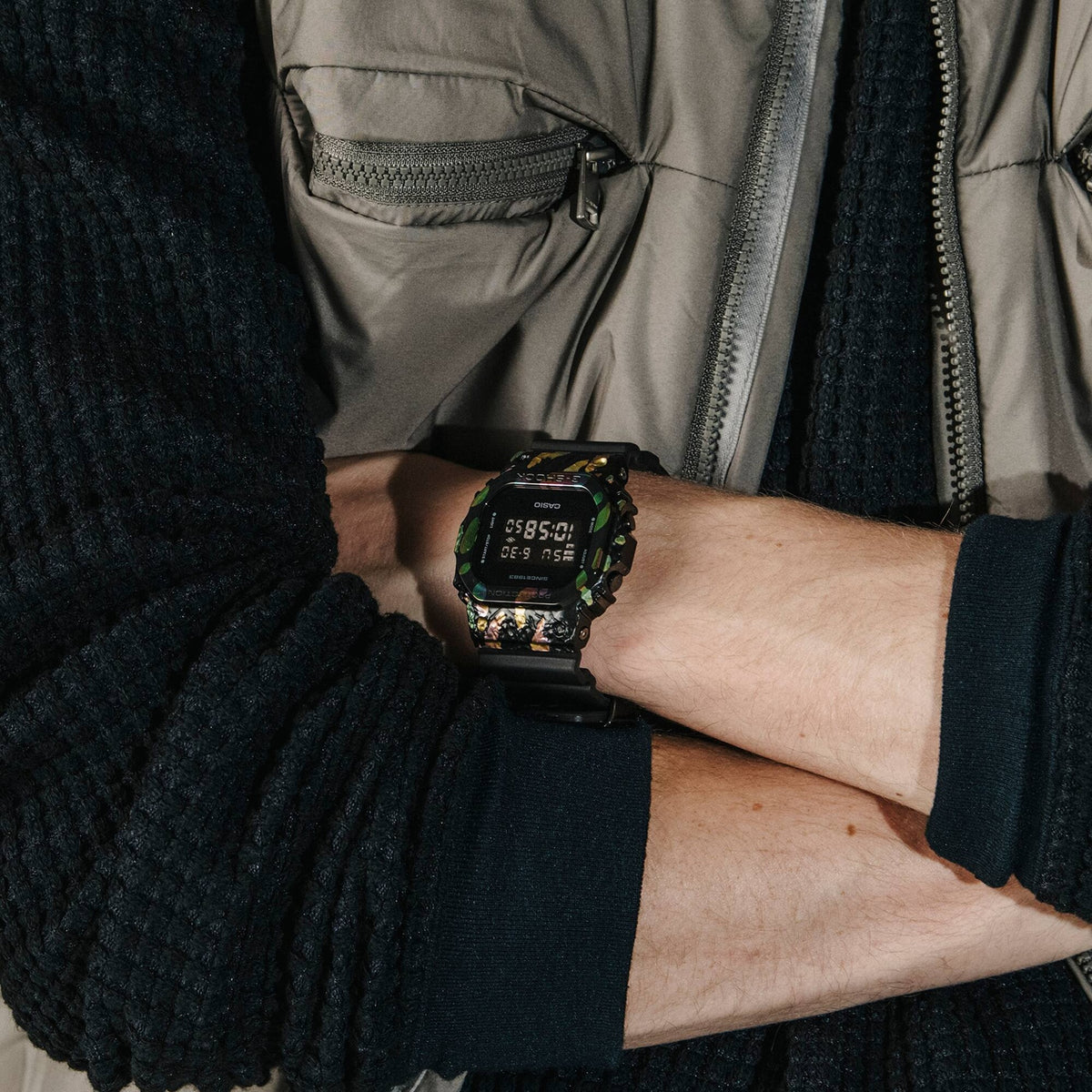 Casio G-Shock GM-5640GEM-1 Herrenuhr Schwarz Multicolor