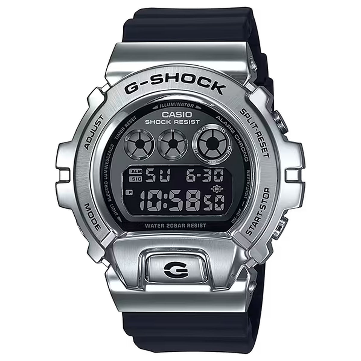 Casio G-Shock GM-6900-1 Herrenuhr Silber Schwarz