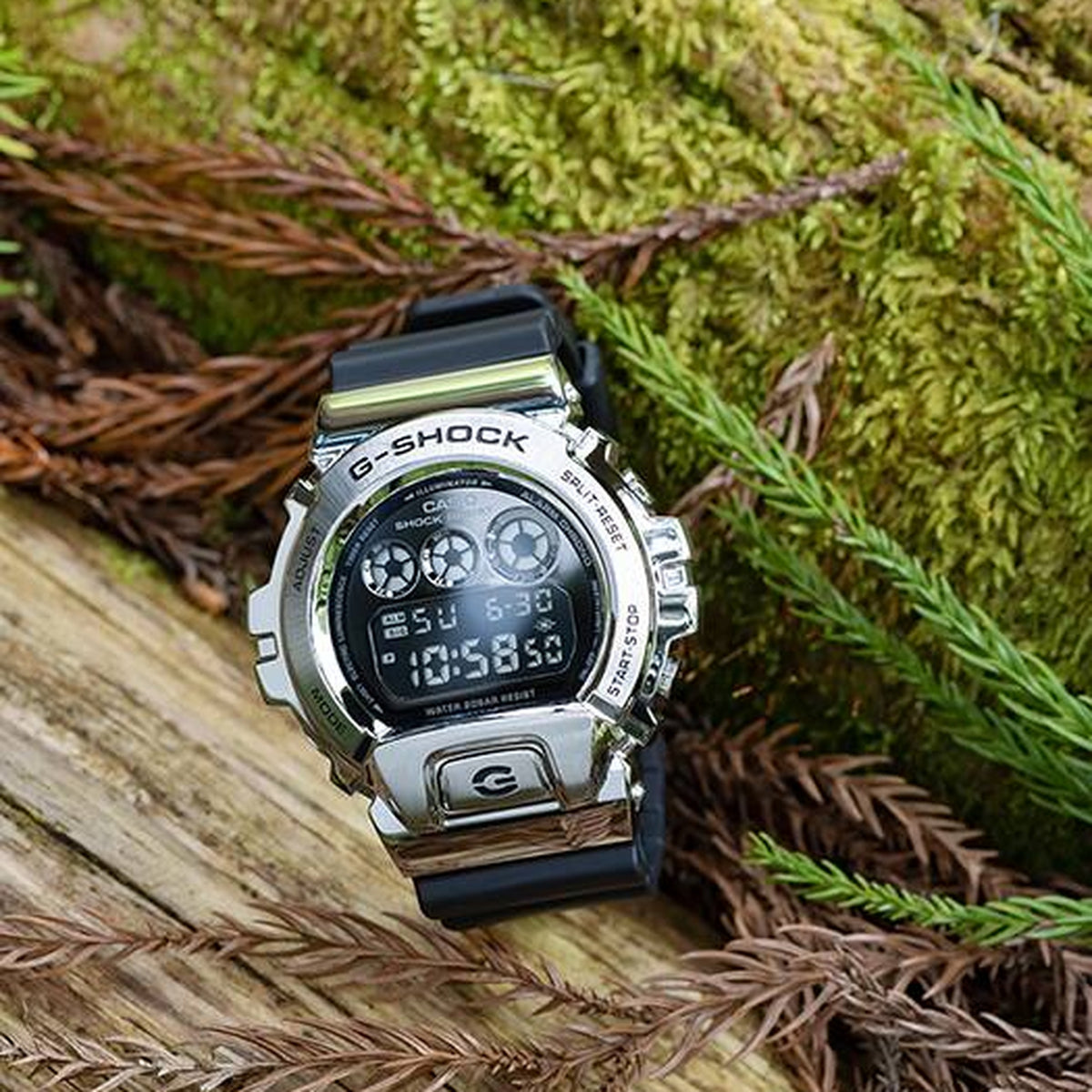 Casio G-Shock GM-6900-1 Herrenuhr Silber Schwarz