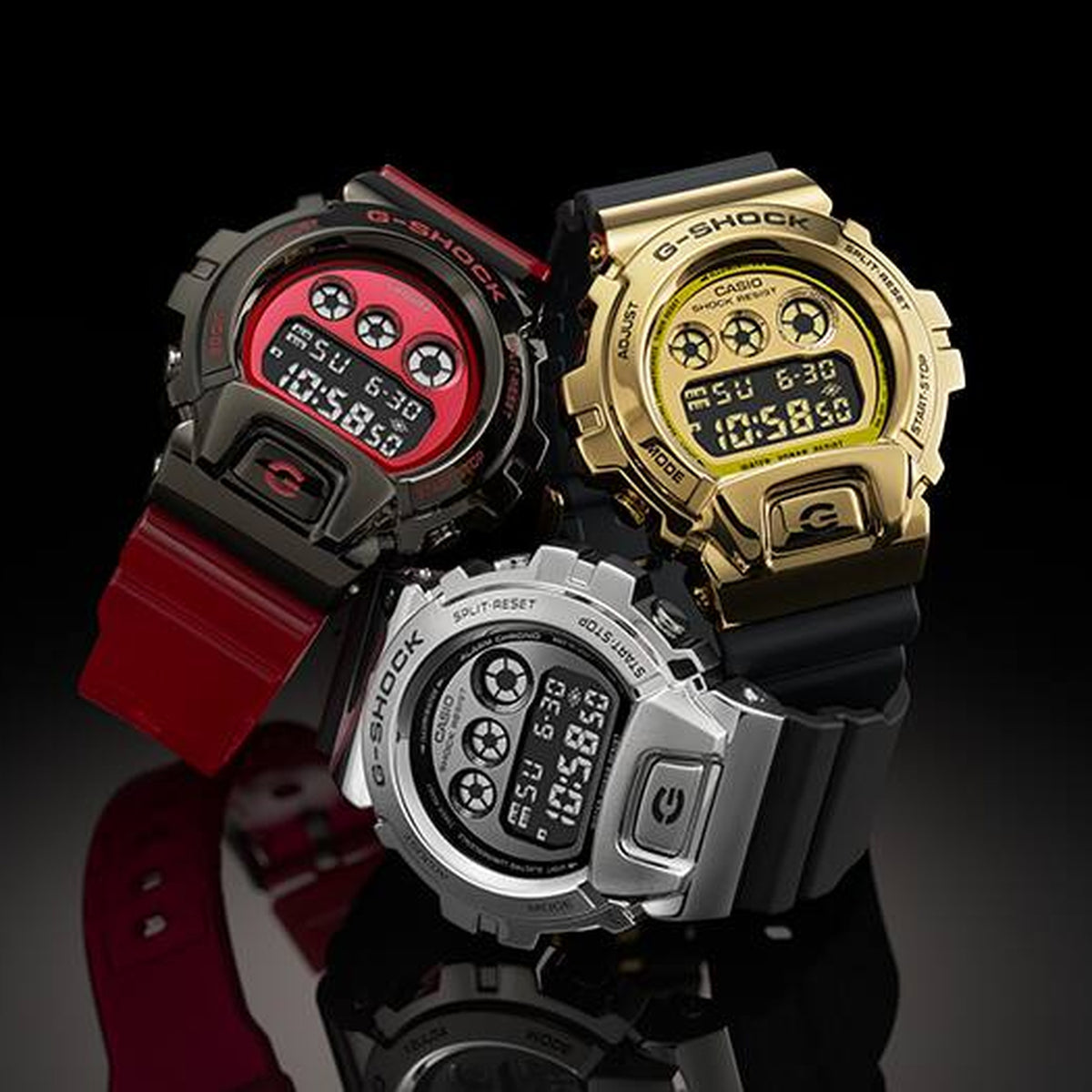 Casio G-Shock GM-6900-1 Herrenuhr Silber Schwarz