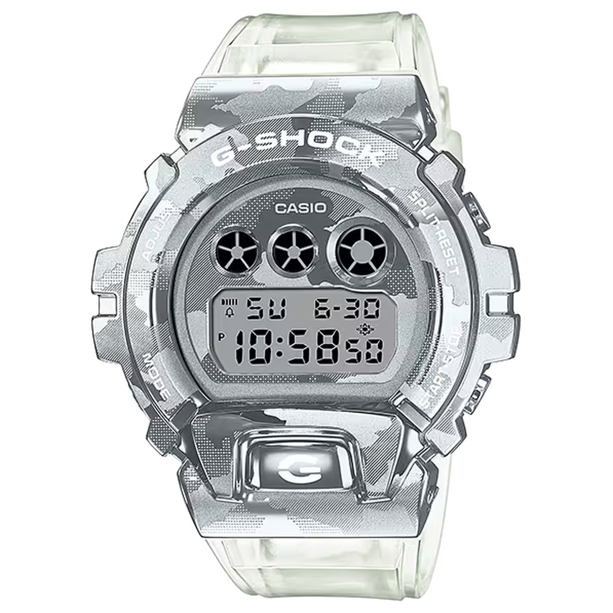 Casio G-Shock GM-6900SCM-1 Herrenuhr Transparentes Camouflage