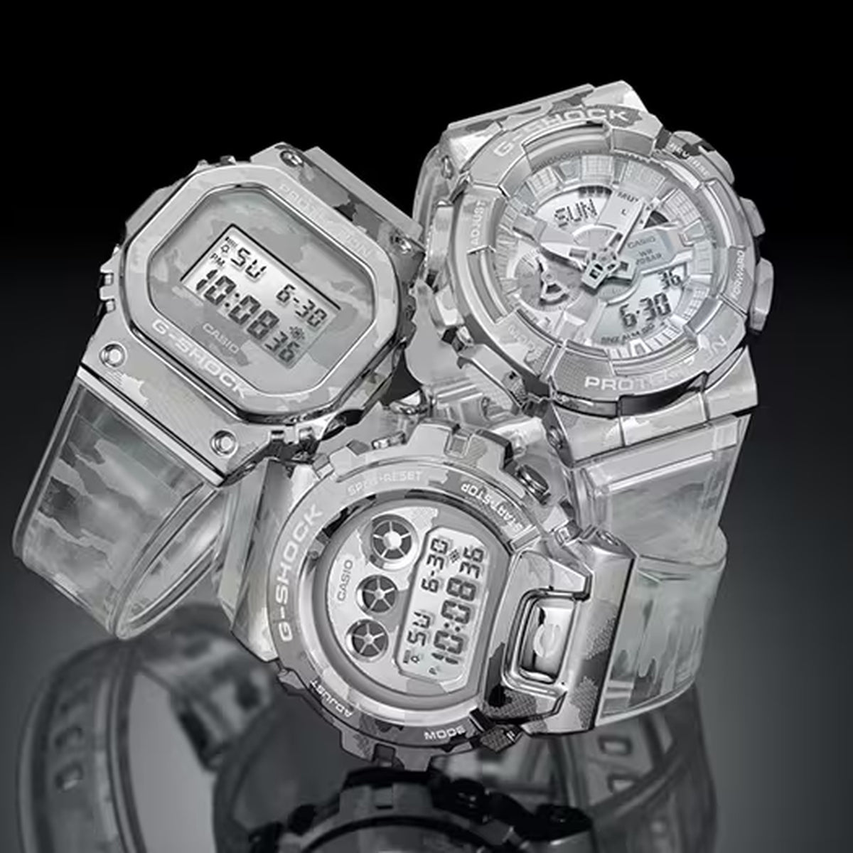 Casio G-Shock GM-6900SCM-1 Herrenuhr Transparentes Camouflage