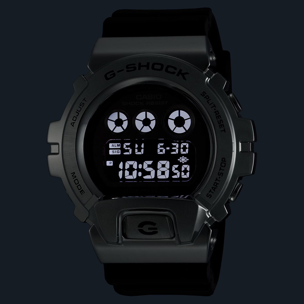 Casio G-Shock GM-6900U-1 Herrenuhr Silber Schwarz