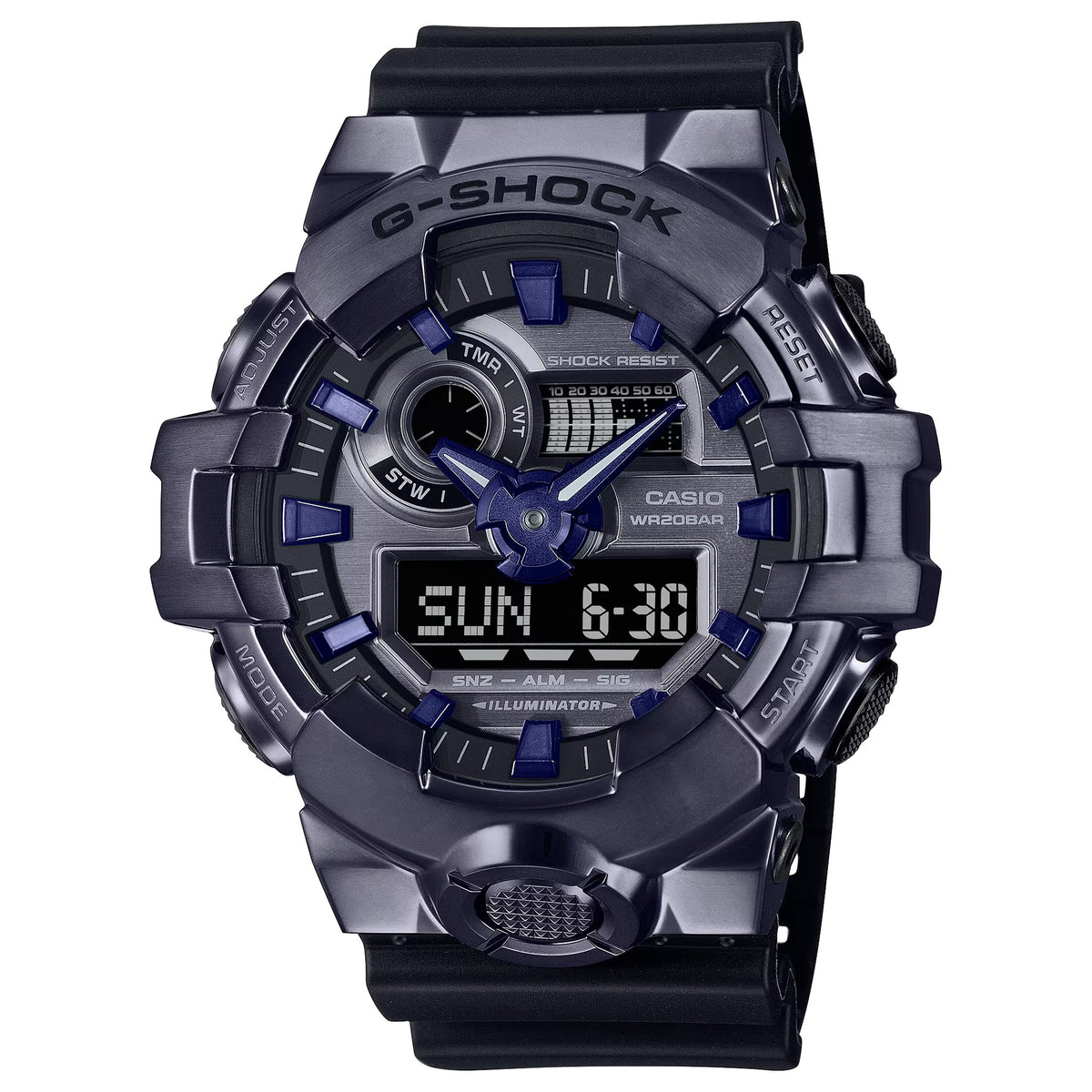 Casio G-Shock GM-700P-6A Herrenuhr Lila Schwarz