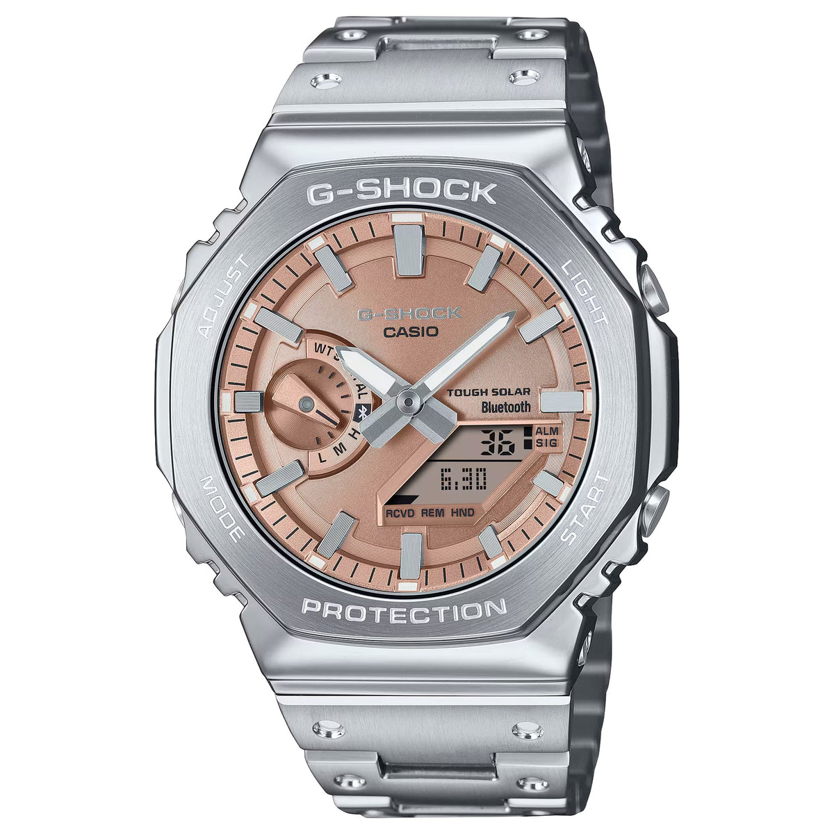 Casio G-Shock GM-B2100AD-5A Herrenuhr Silber Bronze