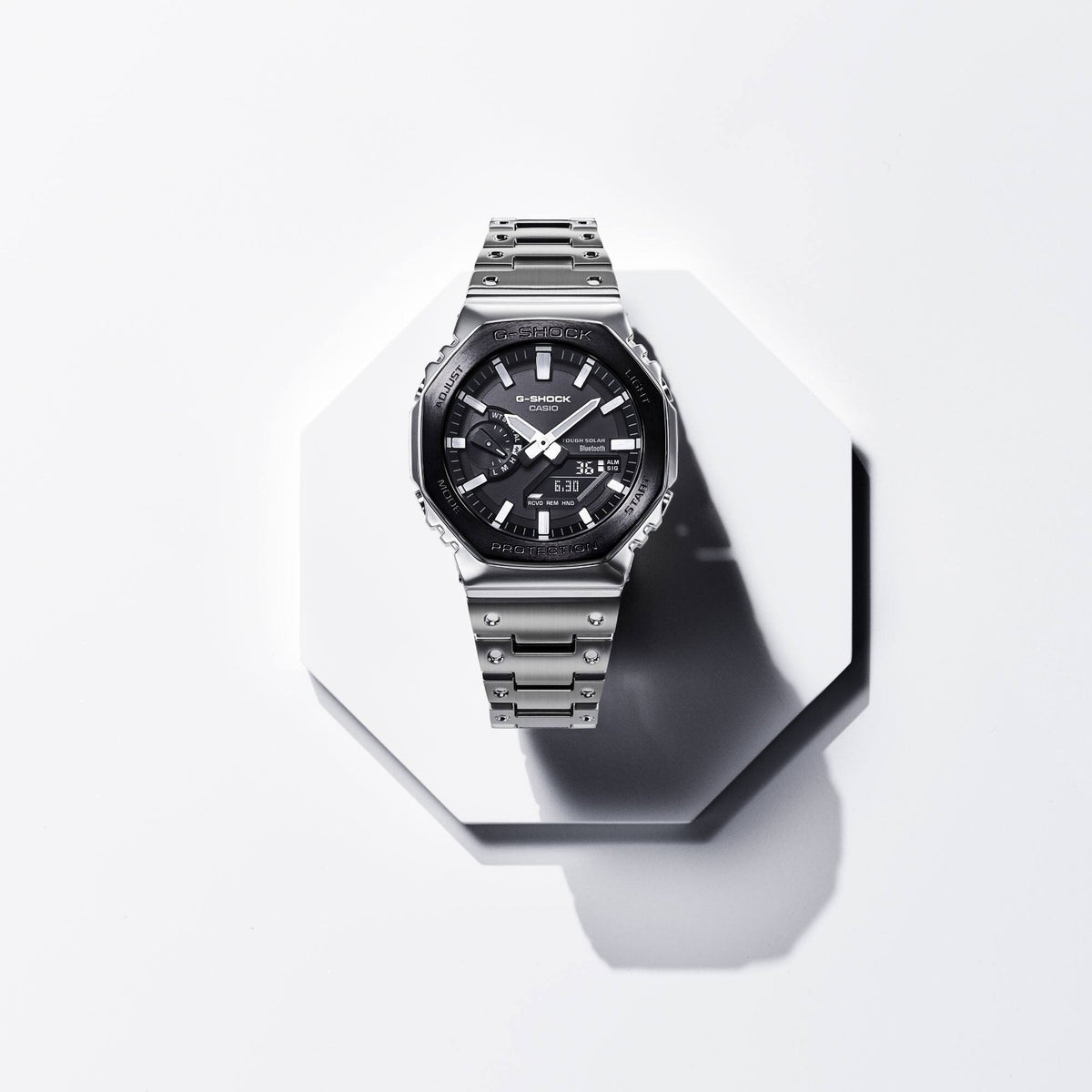 Casio G-Shock GM-B2100BT-1A Herrenuhr Silber Schwarz