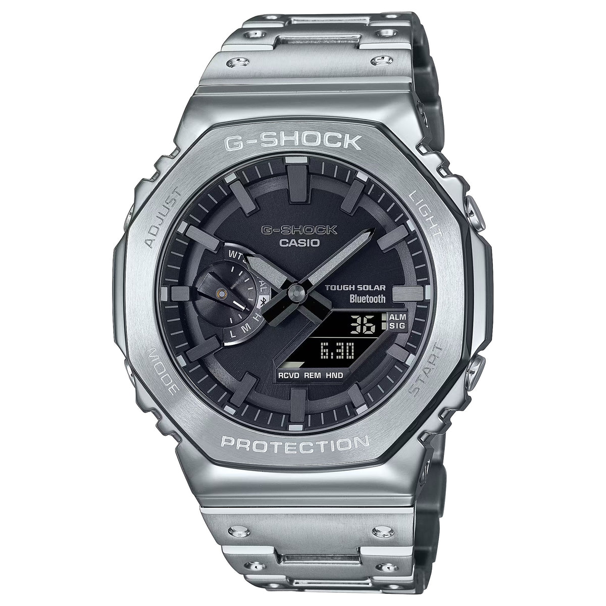 Casio G-Shock GM-B2100D-1A Herrenuhr Silber Schwarz