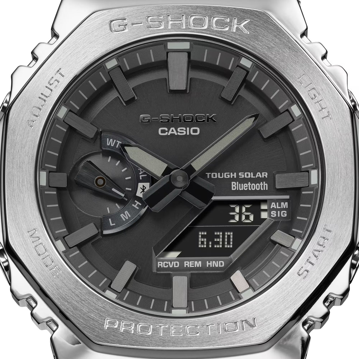Casio G-Shock GM-B2100D-1A Herrenuhr Silber Schwarz