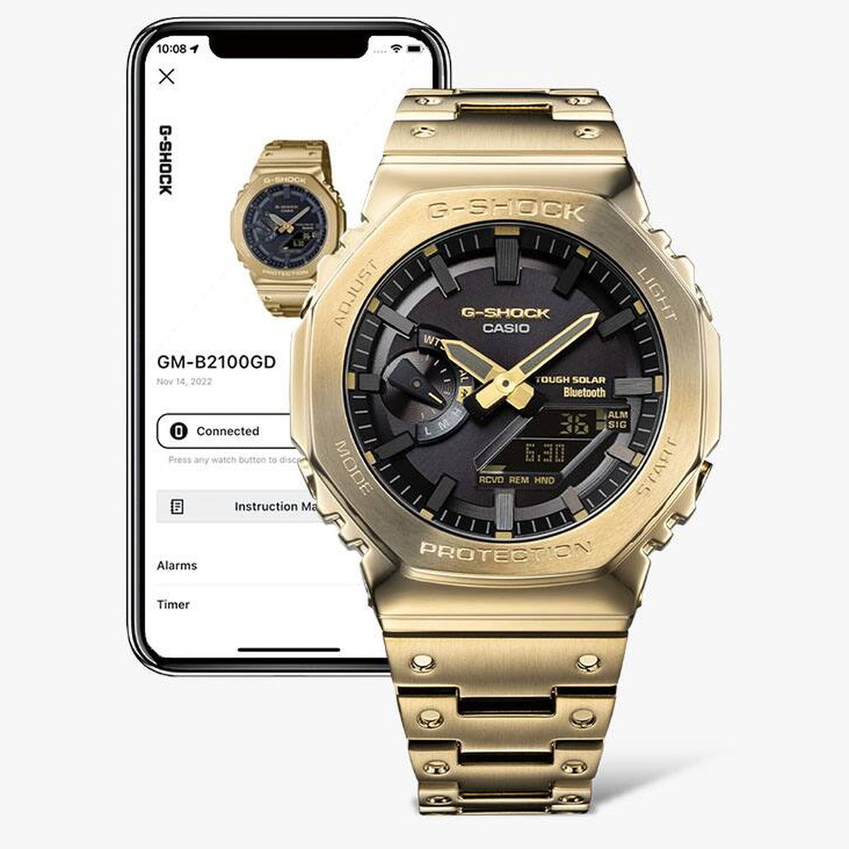Casio G-Shock GM-B2100GD-9A Herrenuhr Gold Schwarz
