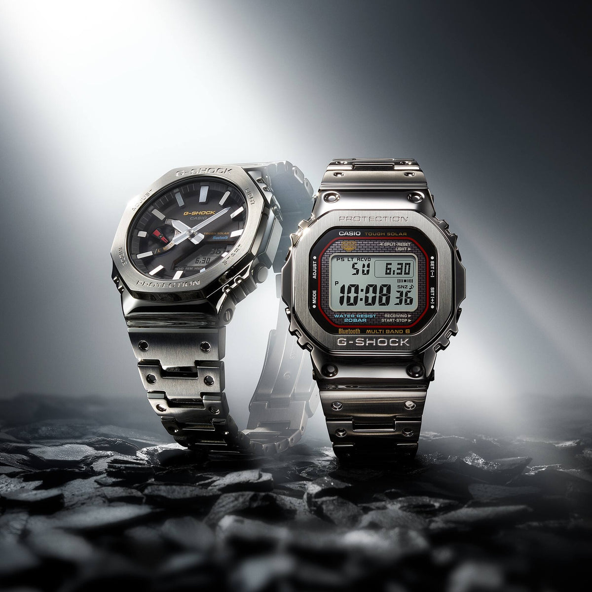 Casio G-Shock GM-B2100SD-1C Herrenuhr Silber Schwarz