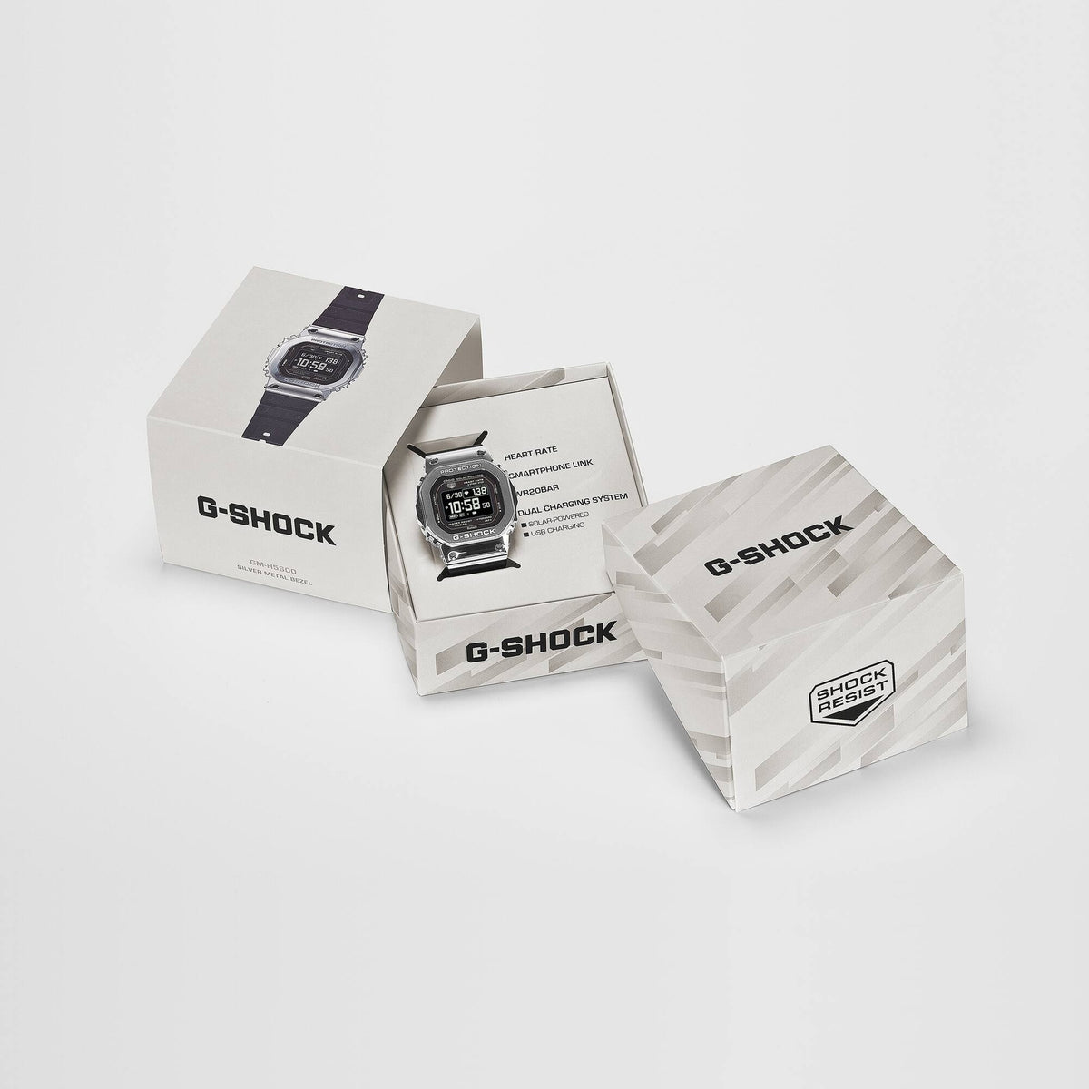 Casio G-Shock GM-H5600-1 Damen Armbanduhr Schwarz Silber