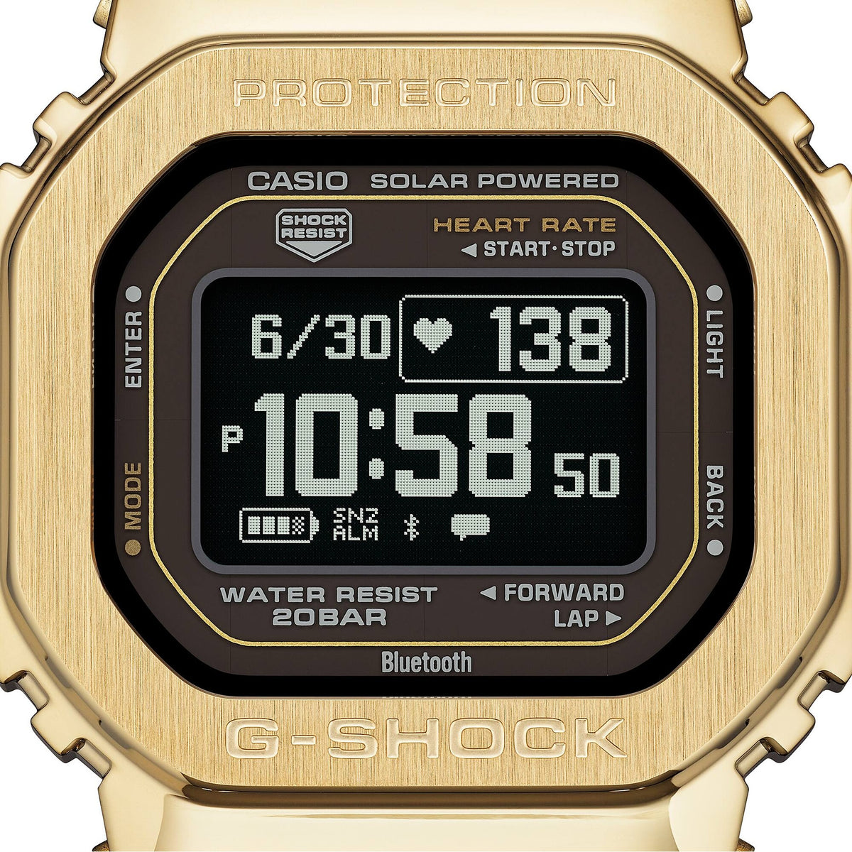 Casio G-Shock GM-H5600-9 Damenuhr Schwarz Gold