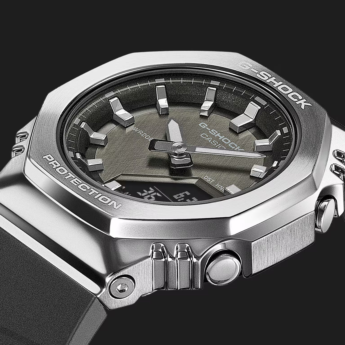Montre Casio G-Shock GM-S2110-1A7 Femme Argenté Noir