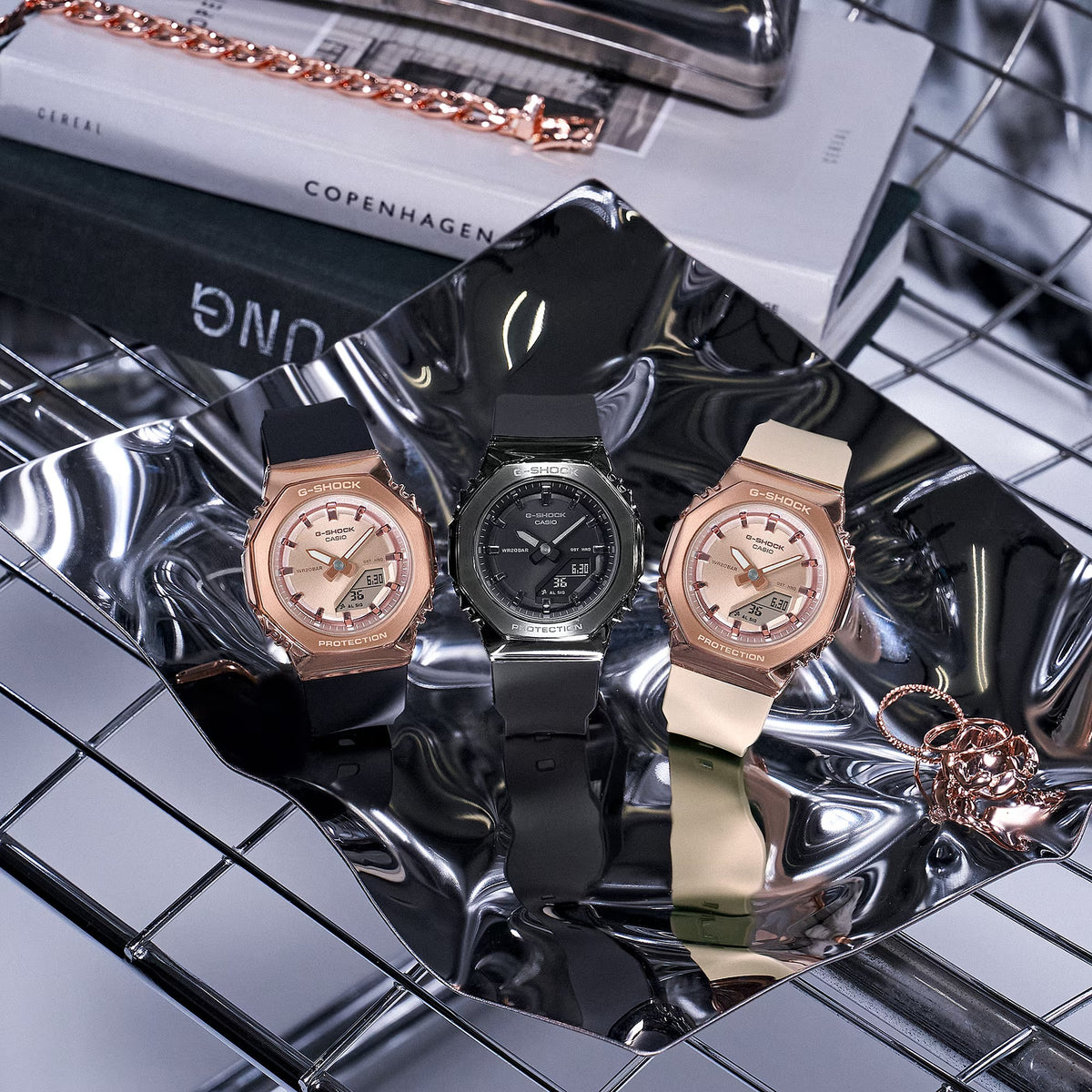 Casio G-Shock GM-S2110PG-4A Damenuhr Roségold