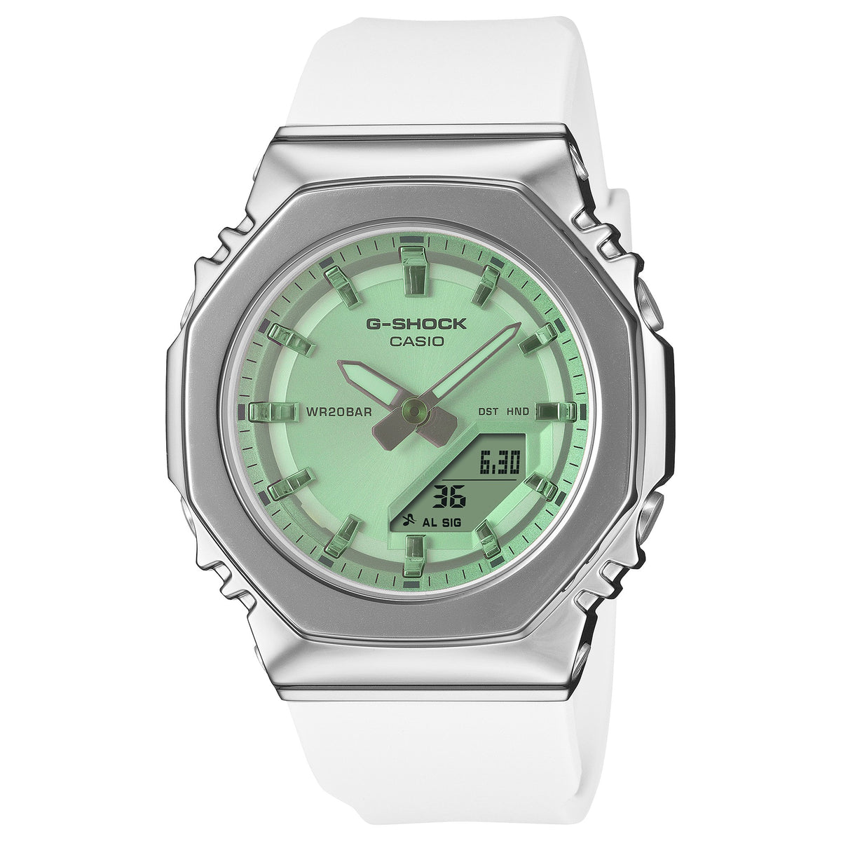 Casio G-Shock GM-S2110SR-7A Damenuhr Grün Weiß