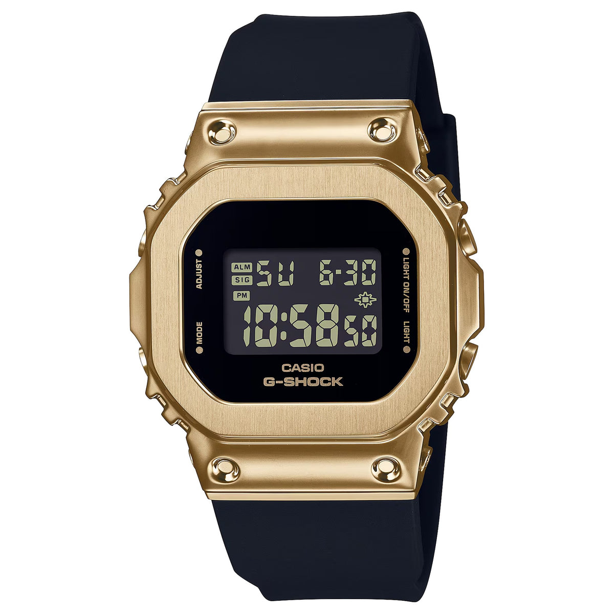 Casio G-Shock GM-S5600GB-1 Damen Uhr Gold Schwarz