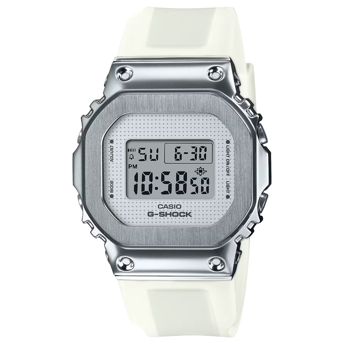 Casio G-Shock GM-S5600SK-7 Damenuhr Silber Weiß