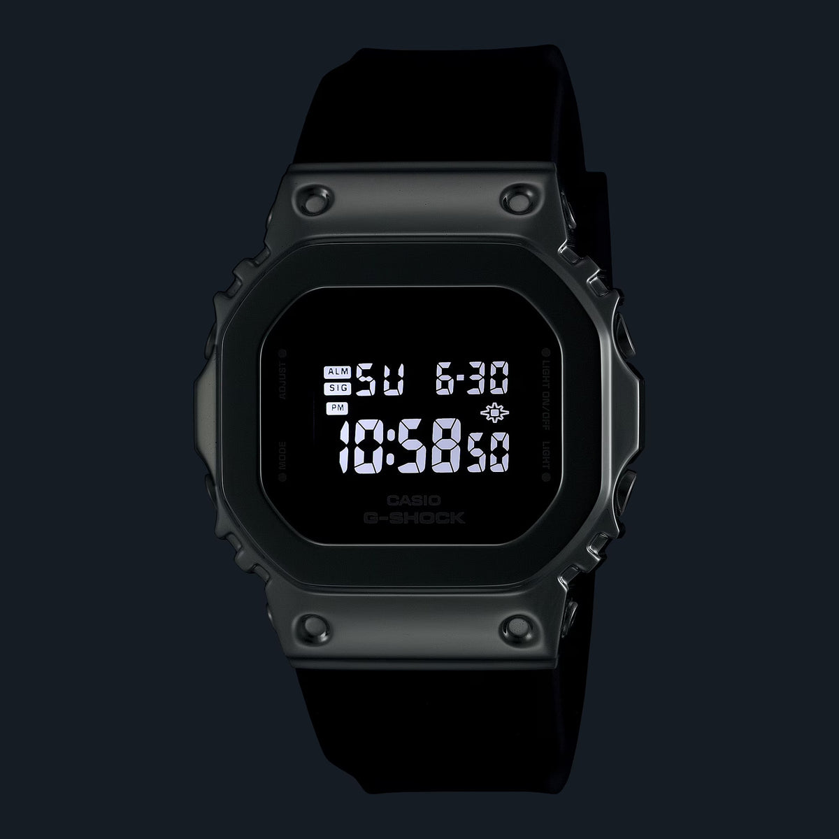 Casio G-Shock GM-S5600U-1 Damenuhr Silber Schwarz