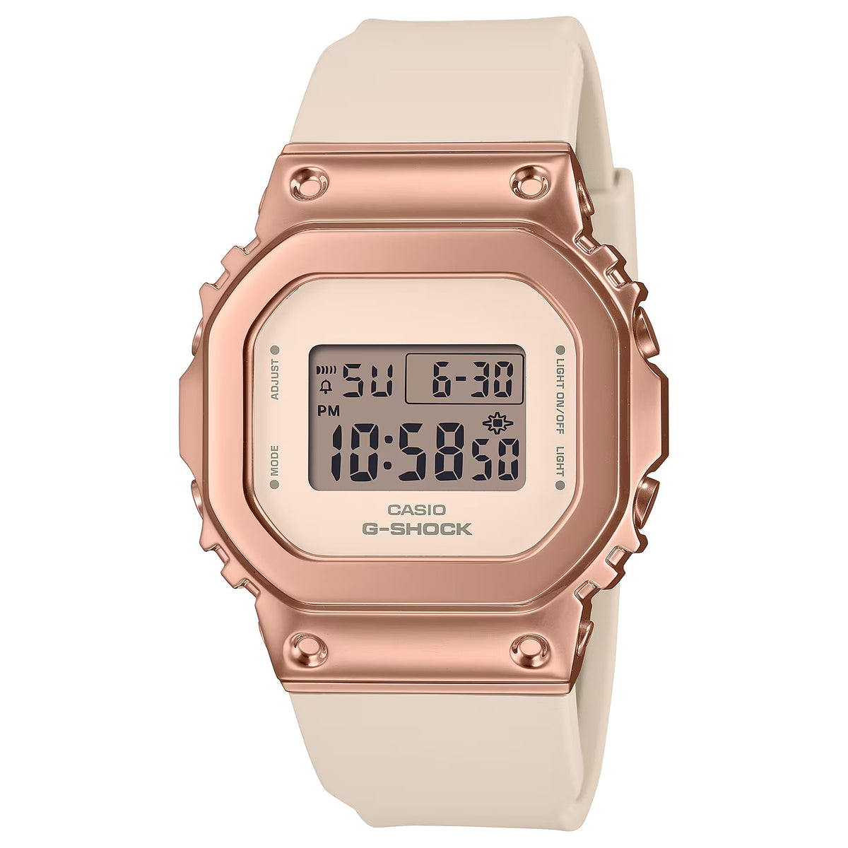Casio G-Shock GM-S5600UPG-4 Damen Roségold Weiß Uhr