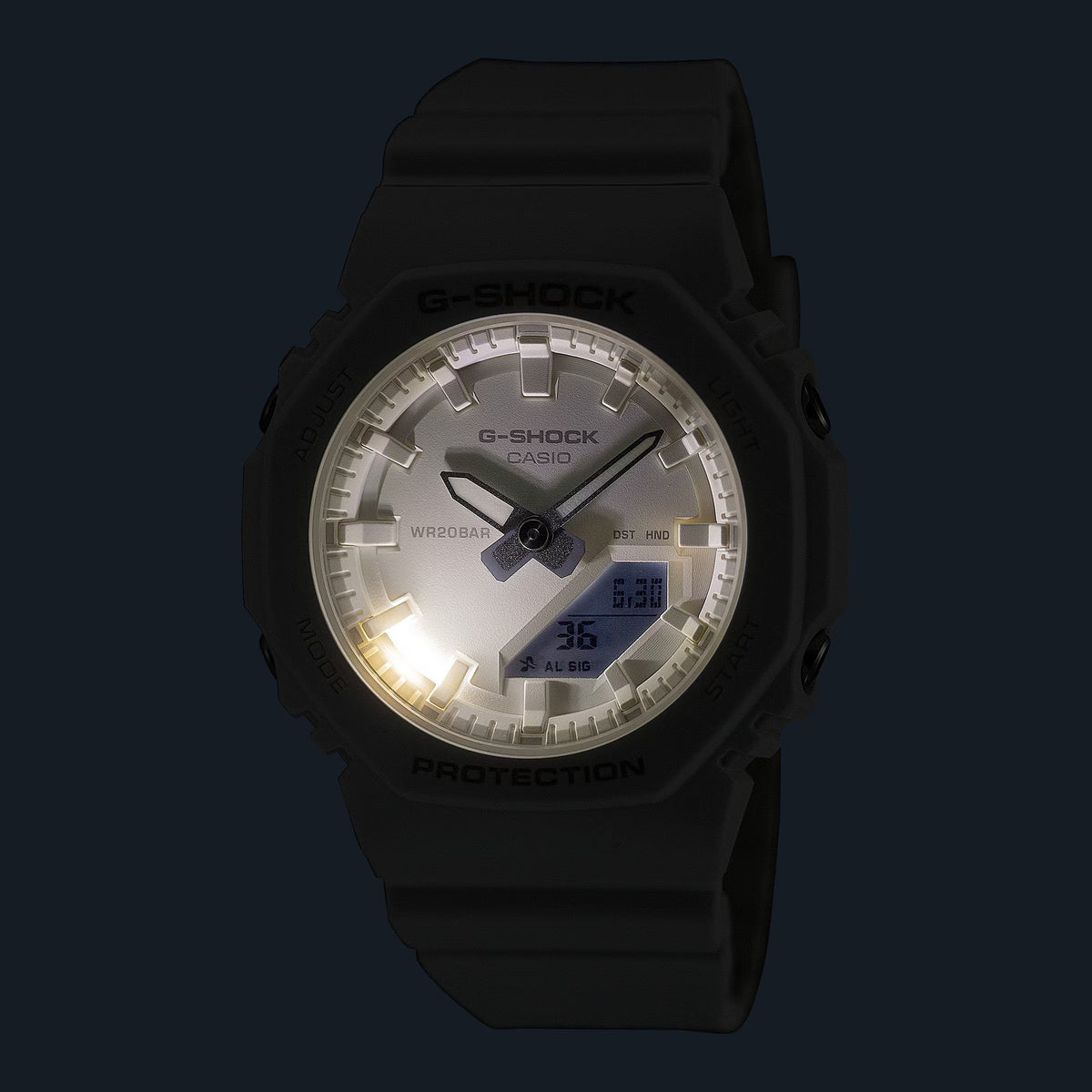 Casio G-Shock GMA-P2100-7A Damen Uhr Weiß