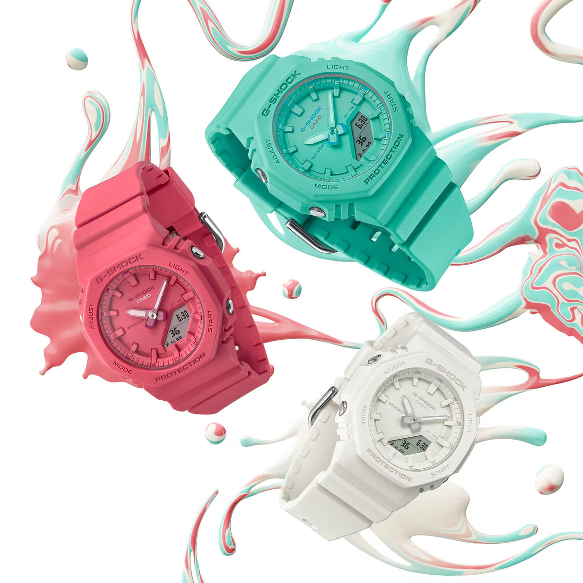 Casio G-Shock GMA-P2100-7A Damen Uhr Weiß