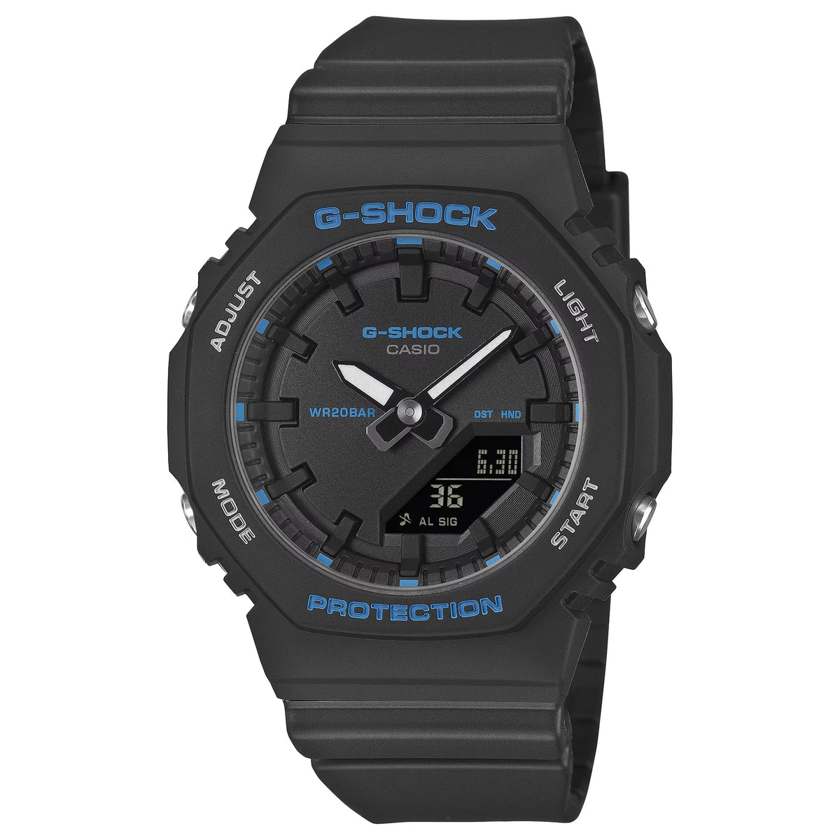 Casio G-Shock GMA-P2100BA-1A Damenuhr Schwarz Blau