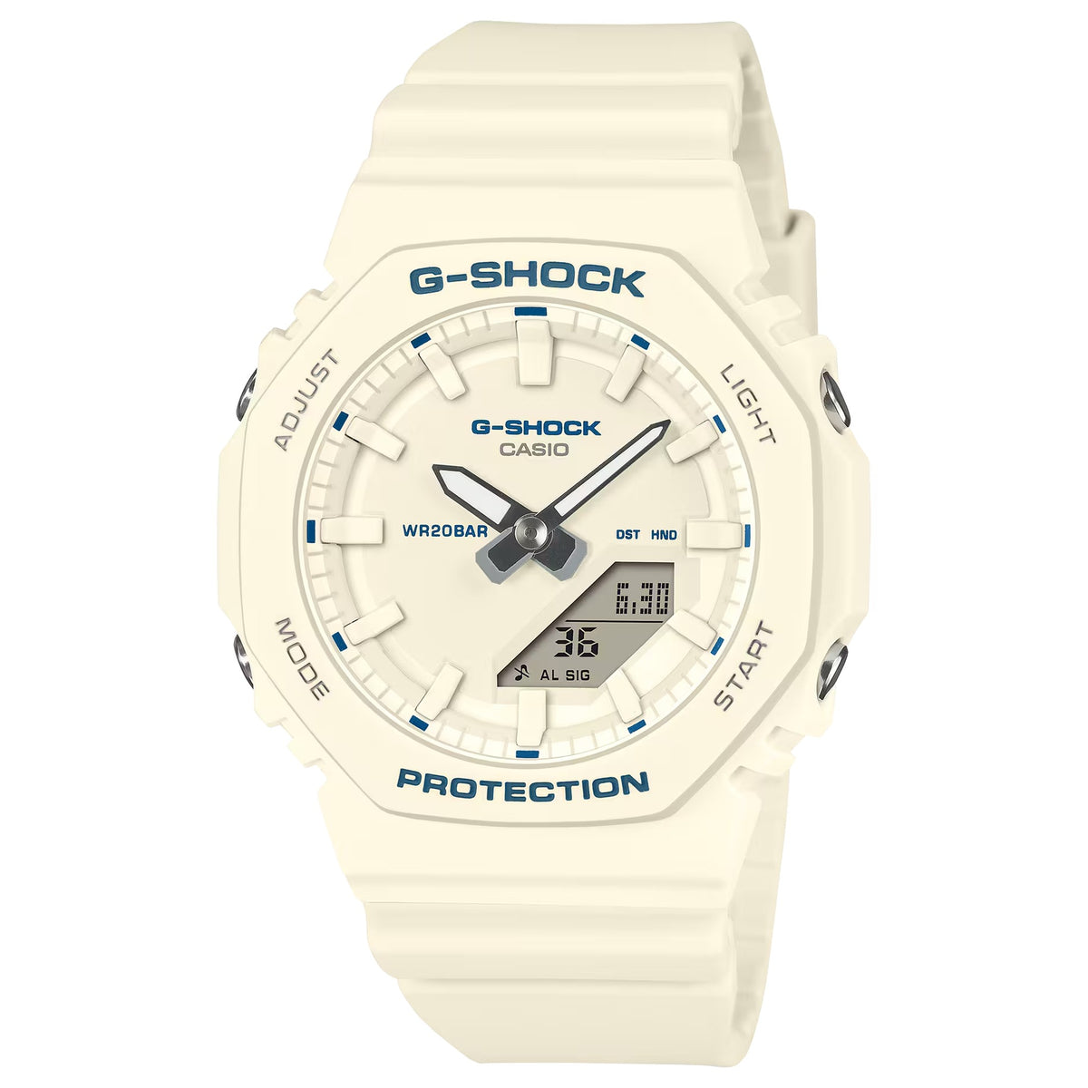 Casio G-Shock GMA-P2100BA-7A Damenuhr Weiß Blau