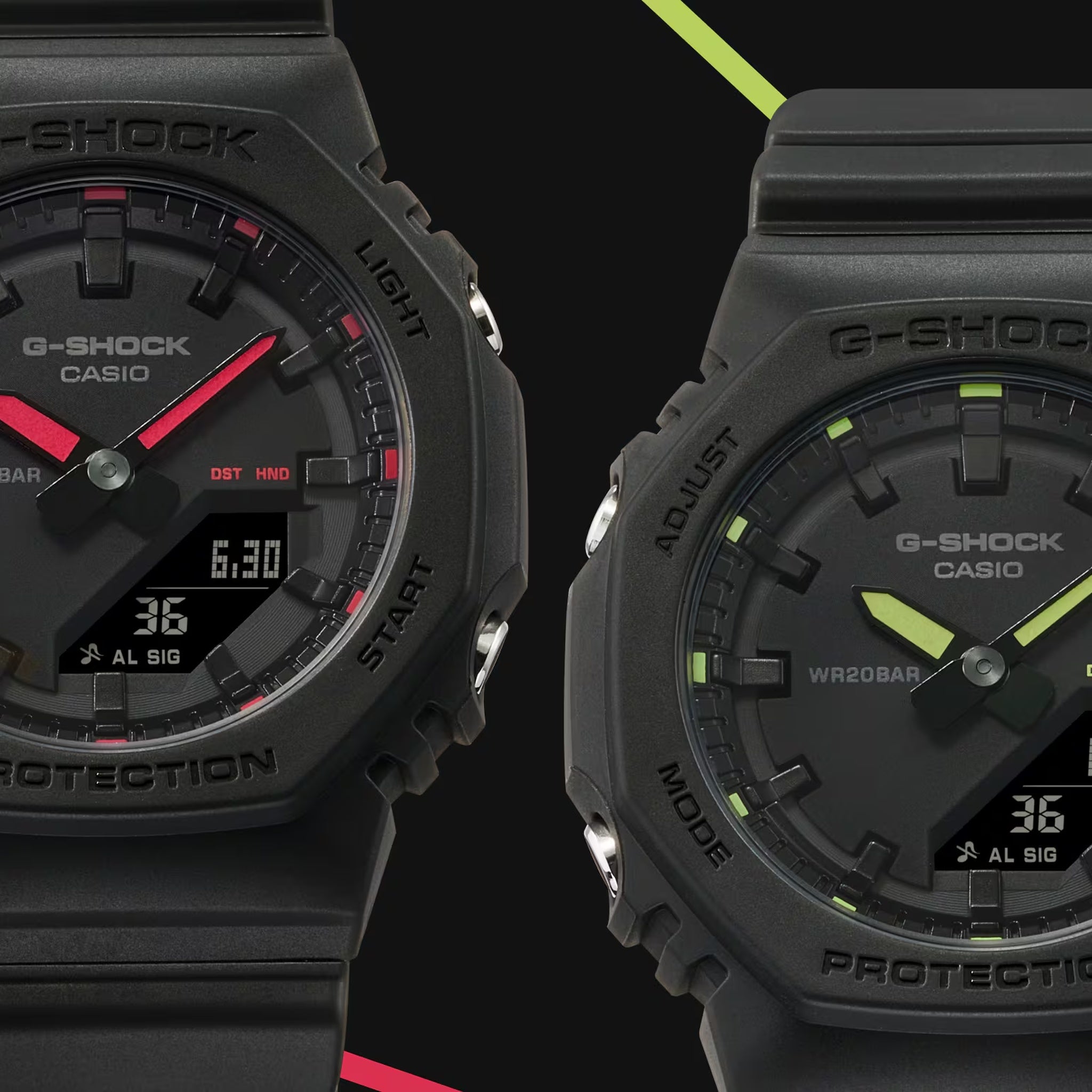 Casio G-Shock GMA-P2100SA-1A1 Women's Watch Black Red