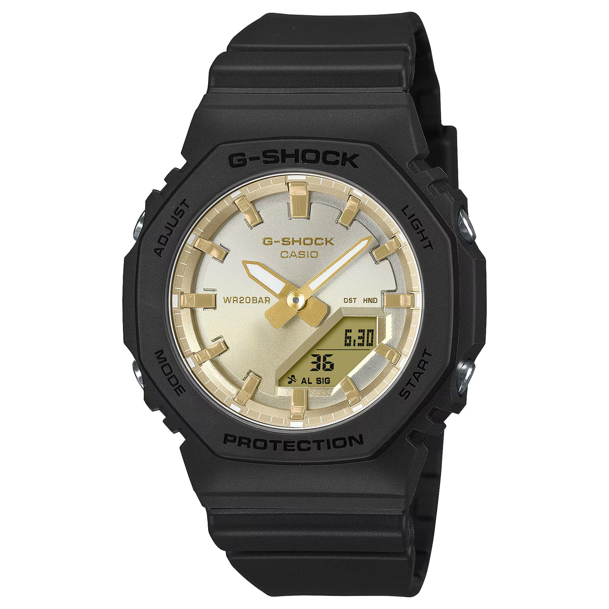 Casio G-Shock GMA-P2100SG-1A Damenuhr Schwarz Gold