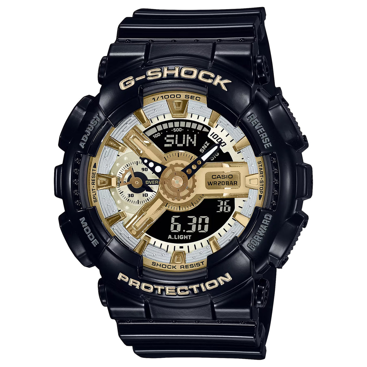 Casio G-Shock Damenuhr GMA-S110GB-1A Schwarz Gold