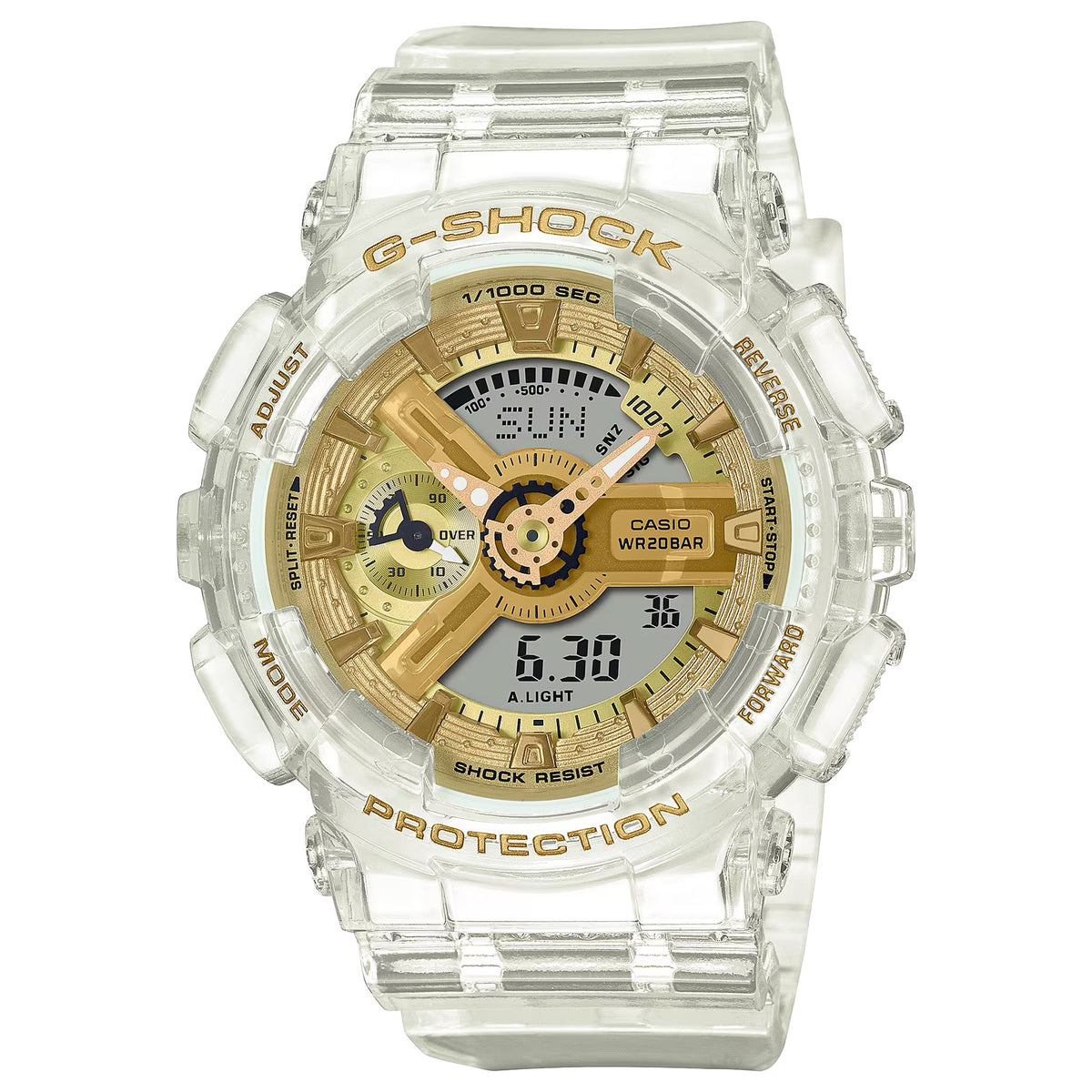 Casio G-Shock Damenuhr GMA-S110SG-7A Transparent Gold