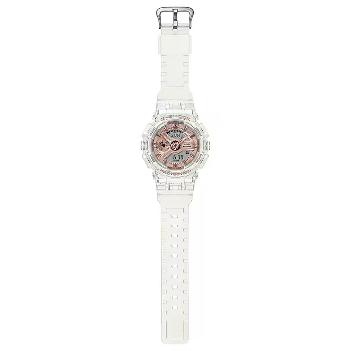Casio G-Shock GMA-S110SR-7A Damenuhr Transparent Rosé