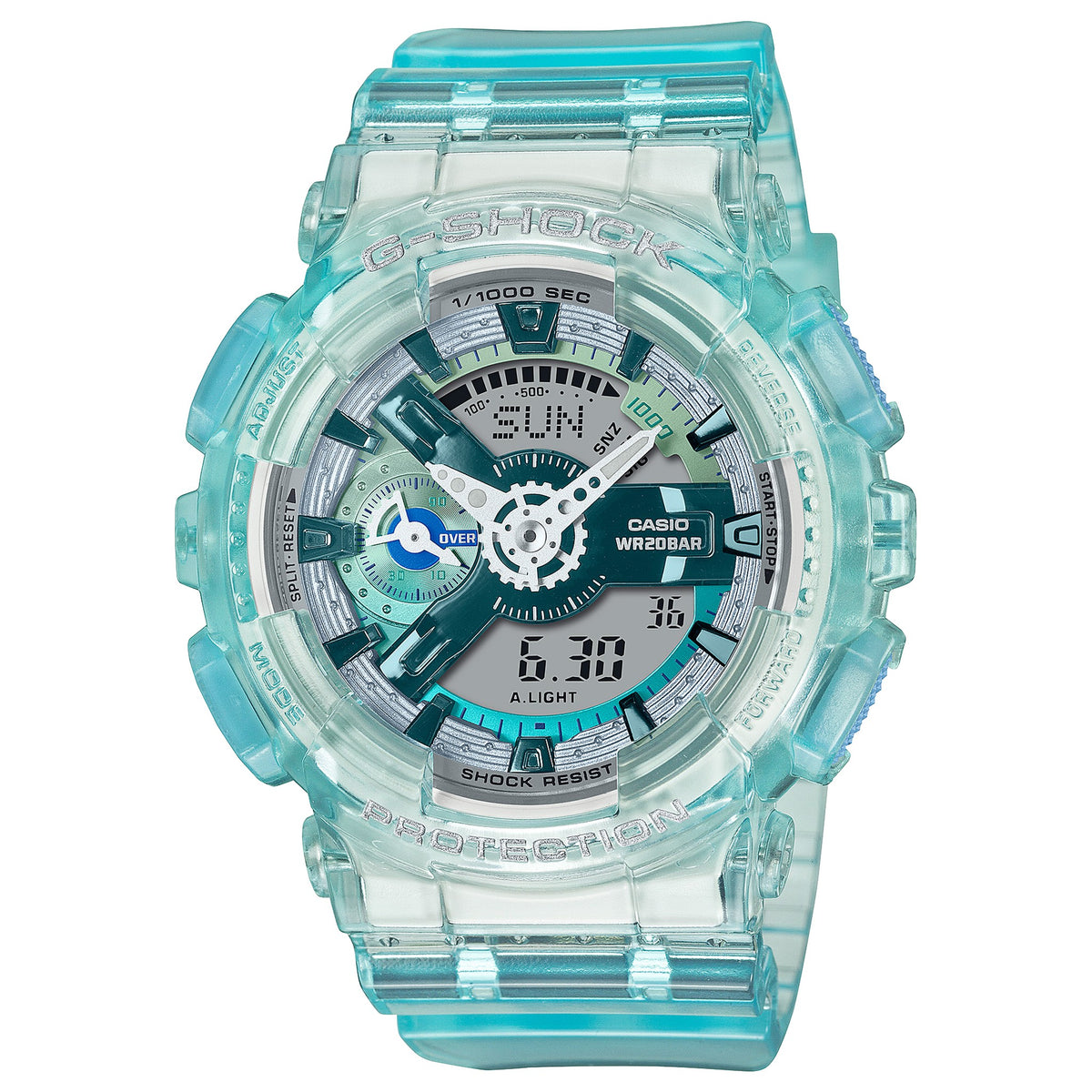 Casio G-Shock GMA-S110VW-2A Damenuhr Transparent Blau