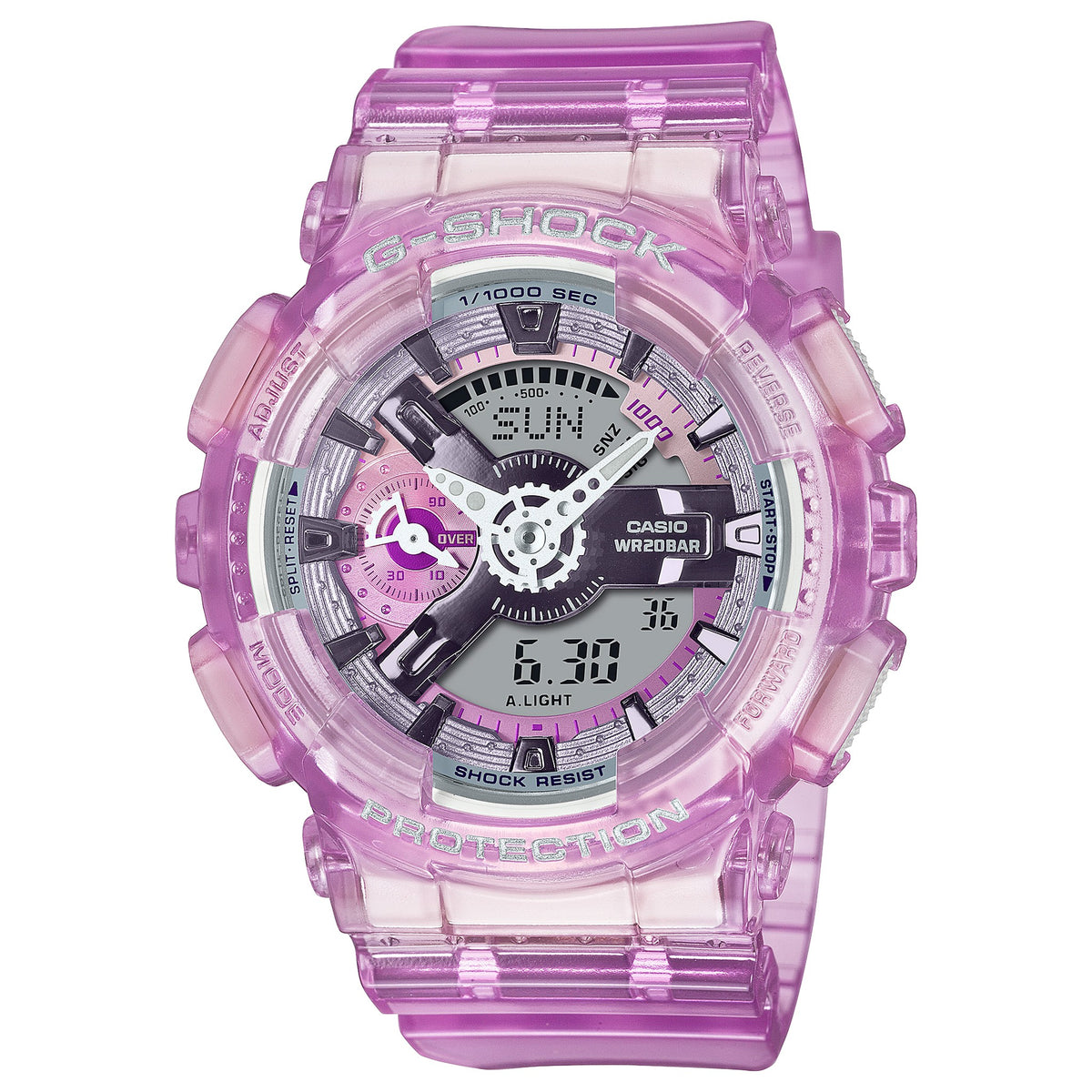 Casio G-Shock GMA-S110VW-4A Damenuhr Transparent Roségold