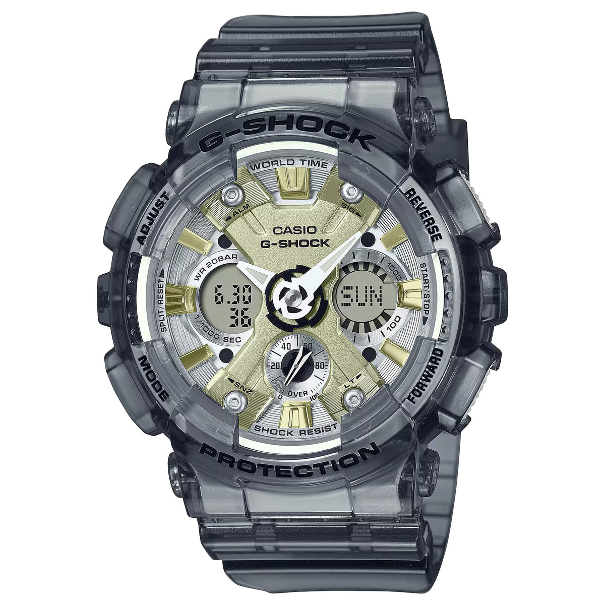 Casio G-Shock GMA-S120GS-8A Damenuhr Transparentes Grau