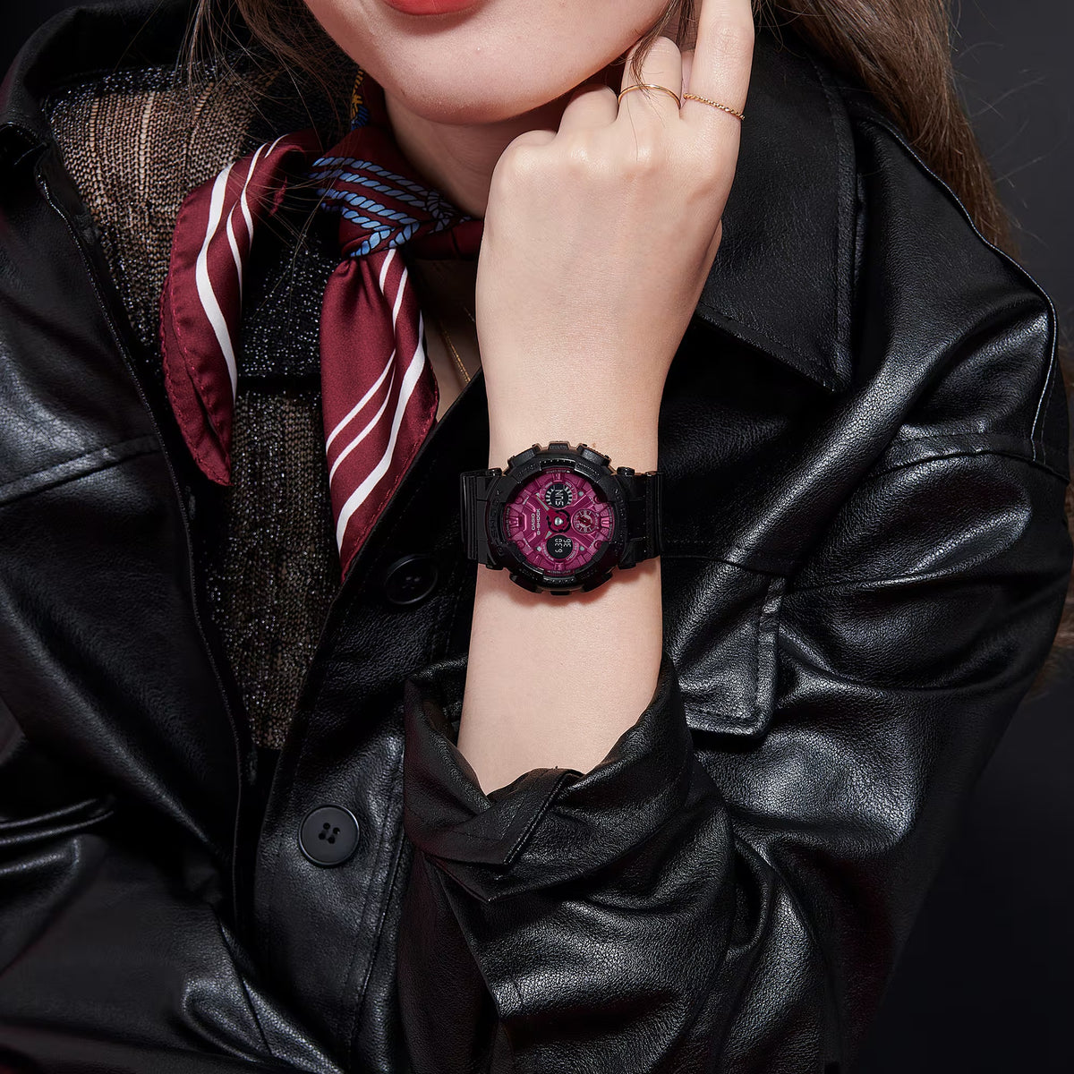 Casio G-Shock GMA-S120RB-1A Damenuhr Schwarz Rosé