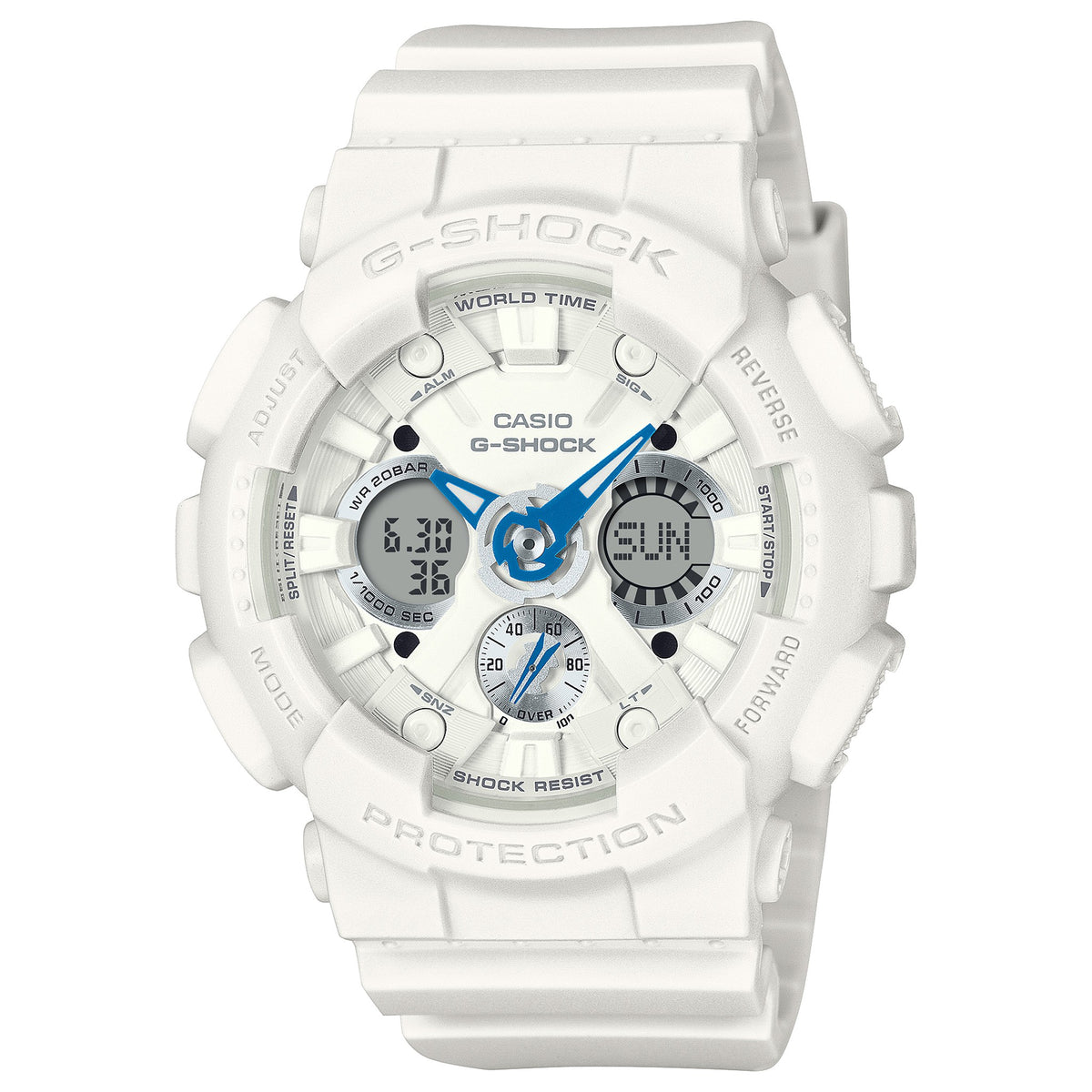 Casio G-Shock GMA-S120SA-7A2 Damenuhr Weiß Blau