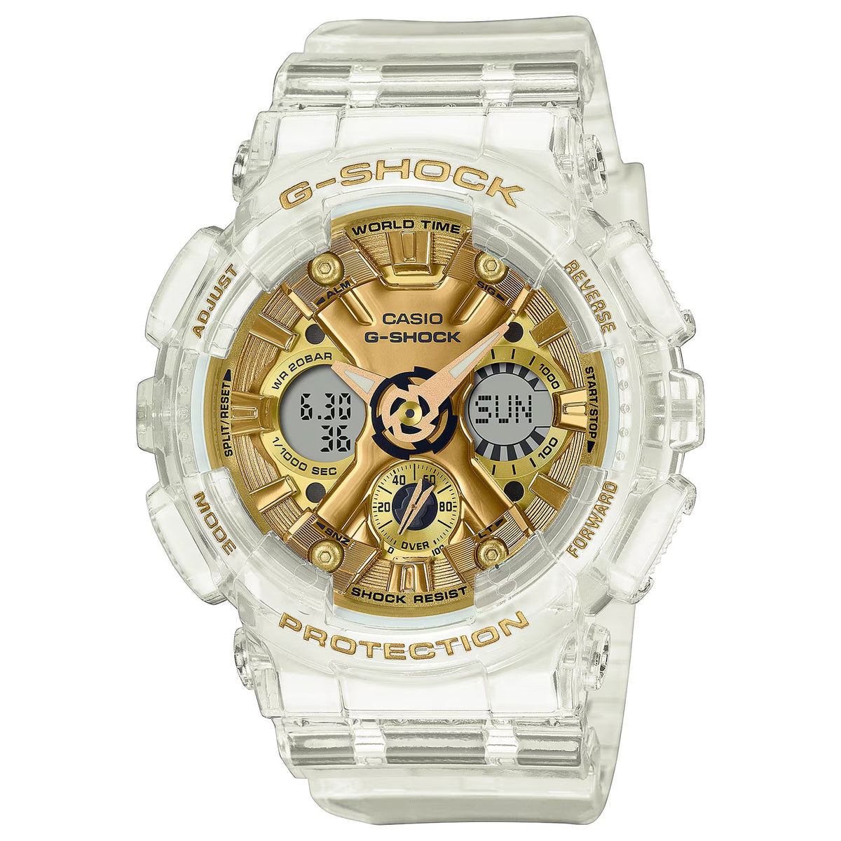 Casio G-Shock Damenuhr GMA-S120SG-7A Transparent Gold