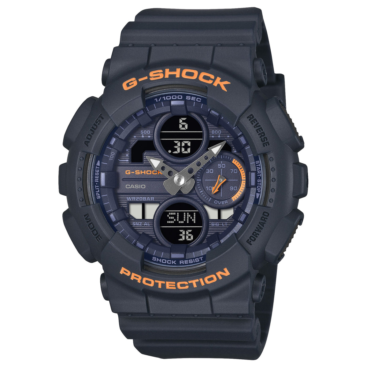 Casio G-Shock Damenuhr GMA-S140-2A2 Schwarz Orange