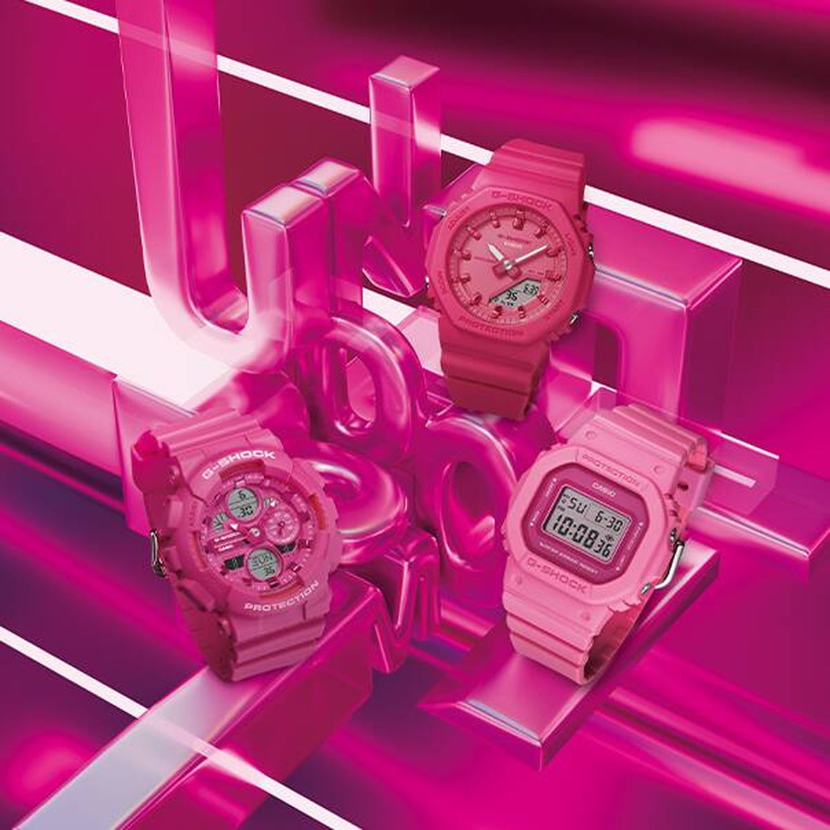 Casio G-Shock Damenuhr GMA-S140PP-4A Rosa