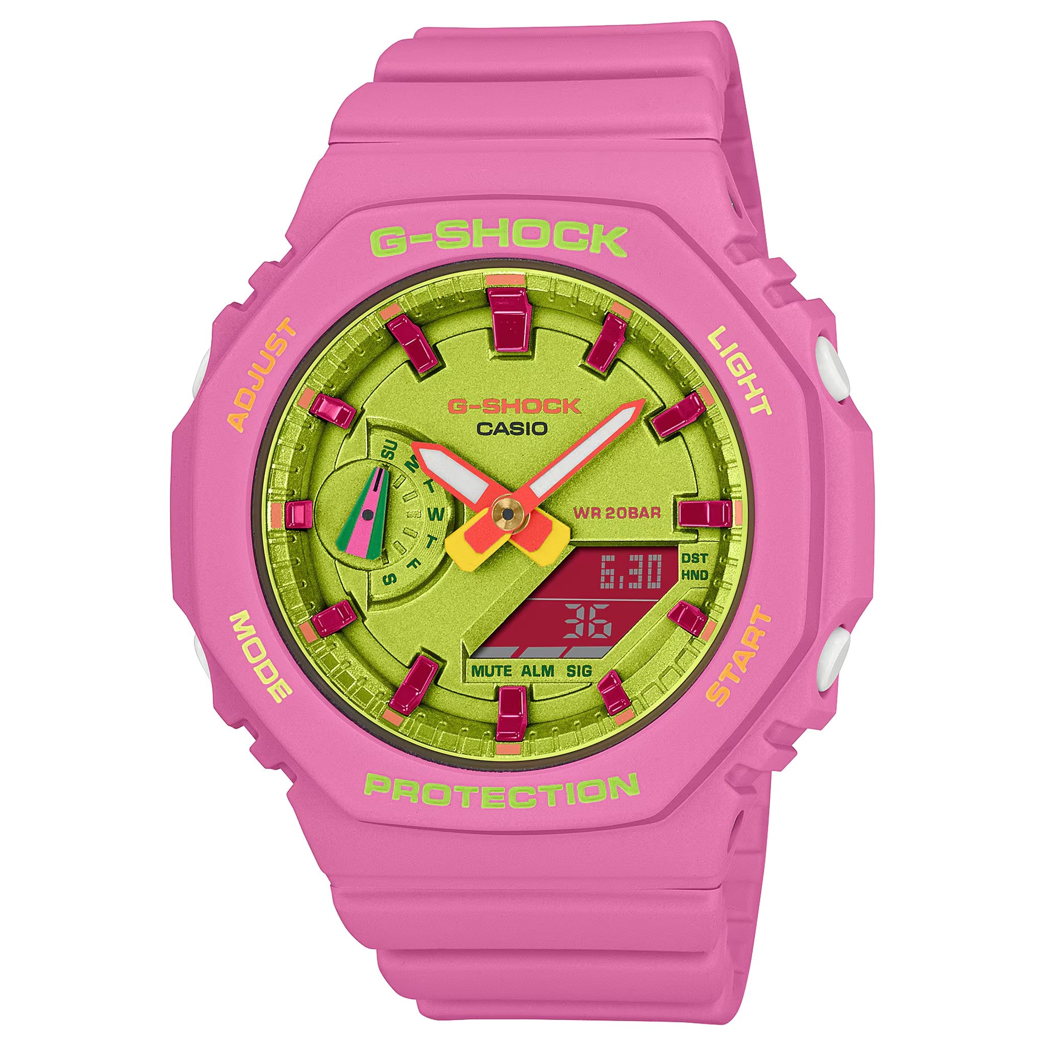 Casio G-Shock GMA-S2100BS-4A Women's Watch Pink Green