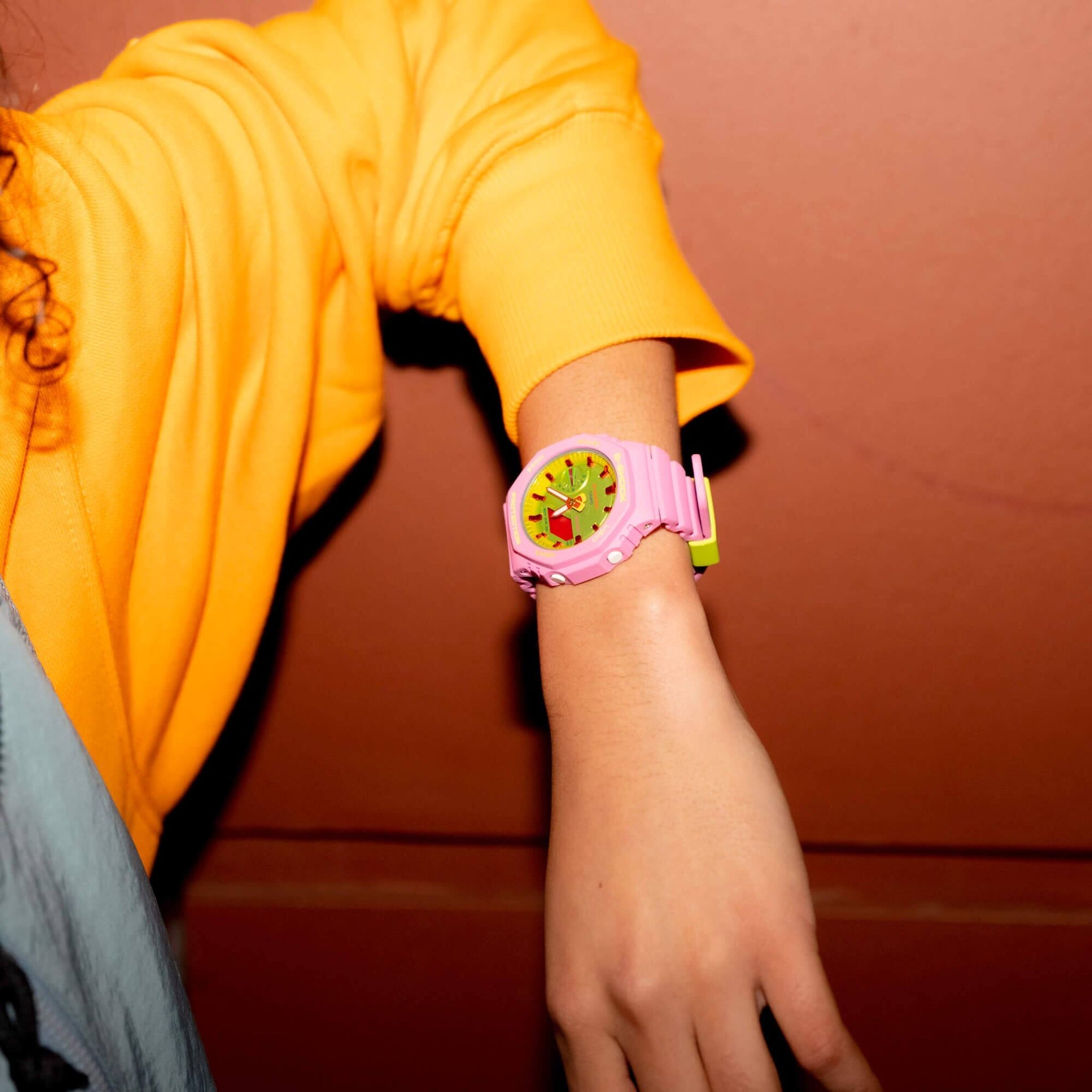 Casio G-Shock GMA-S2100BS-4A Women's Watch Pink Green