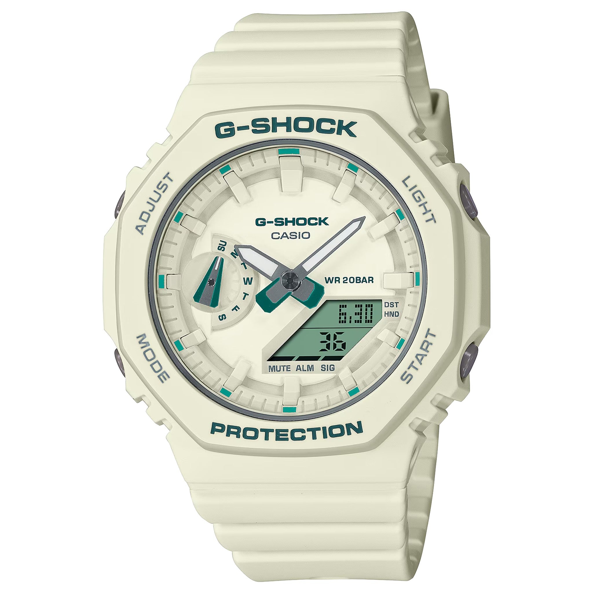 Casio G-Shock GMA-S2100GA-7A Women's Beige Green Watch