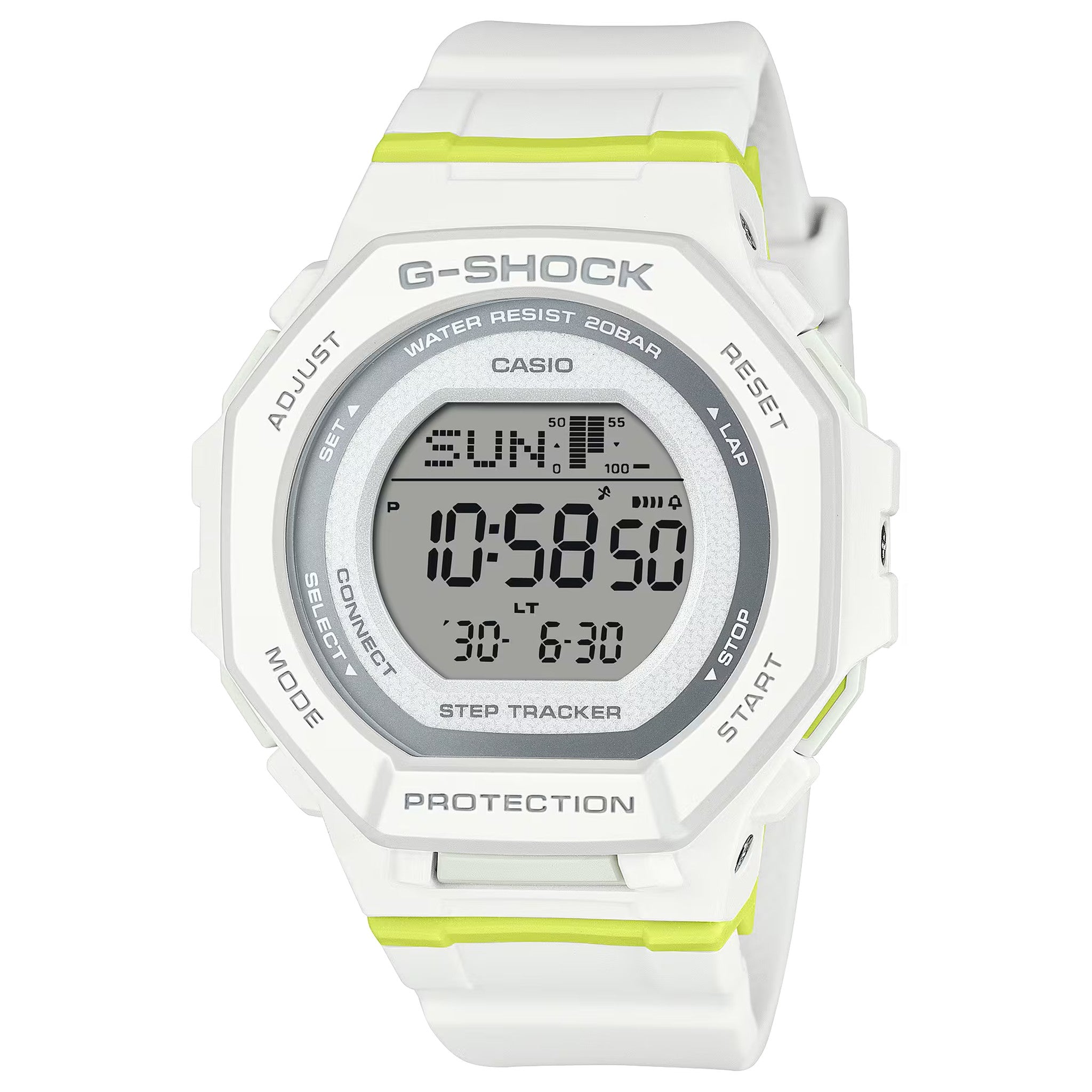 Casio G-Shock GMD-B300SC-7 Women's Watch White Yellow
