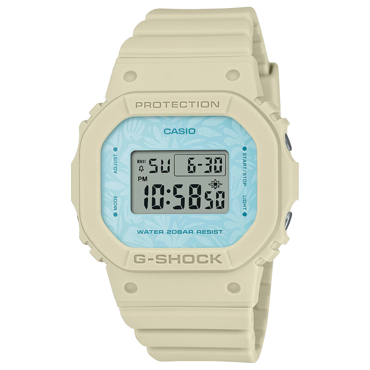 Casio G-Shock GMD-S5600NC-9 Damenuhr Beige Blau