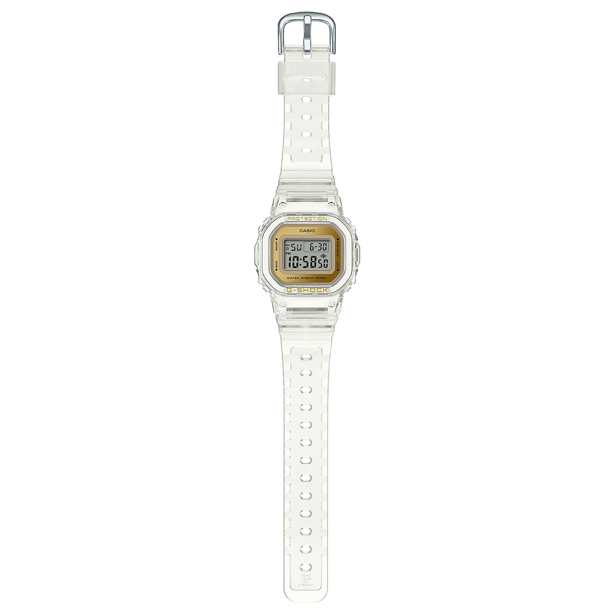 Casio G-Shock GMD-S5600SG-7 Damenuhr Transparent Gold