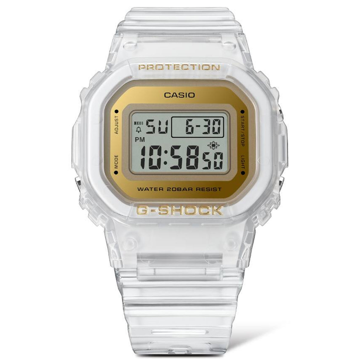 Casio G-Shock GMD-S5600SG-7 Damenuhr Transparent Gold
