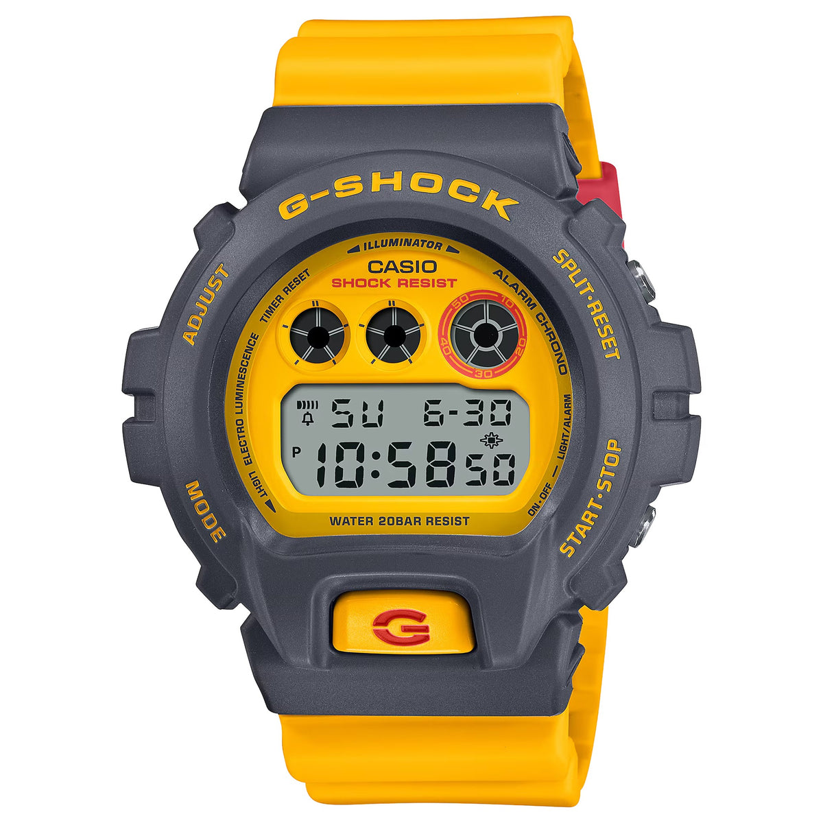 Casio G-Shock GMD-S6900Y-9 Damenuhr Grau Gelb