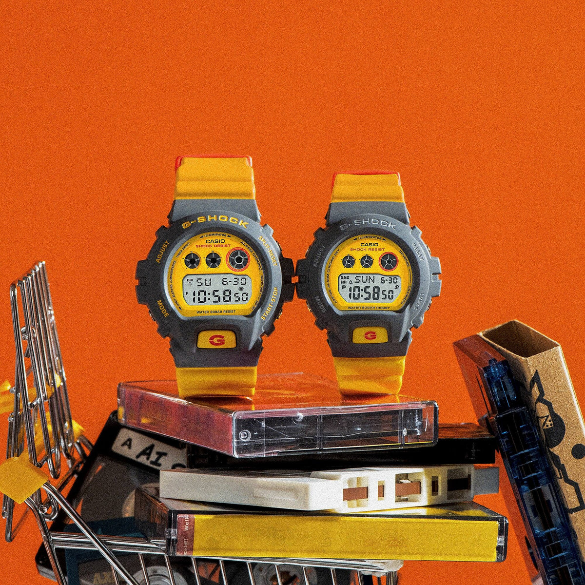 Casio G-Shock GMD-S6900Y-9 Damenuhr Grau Gelb