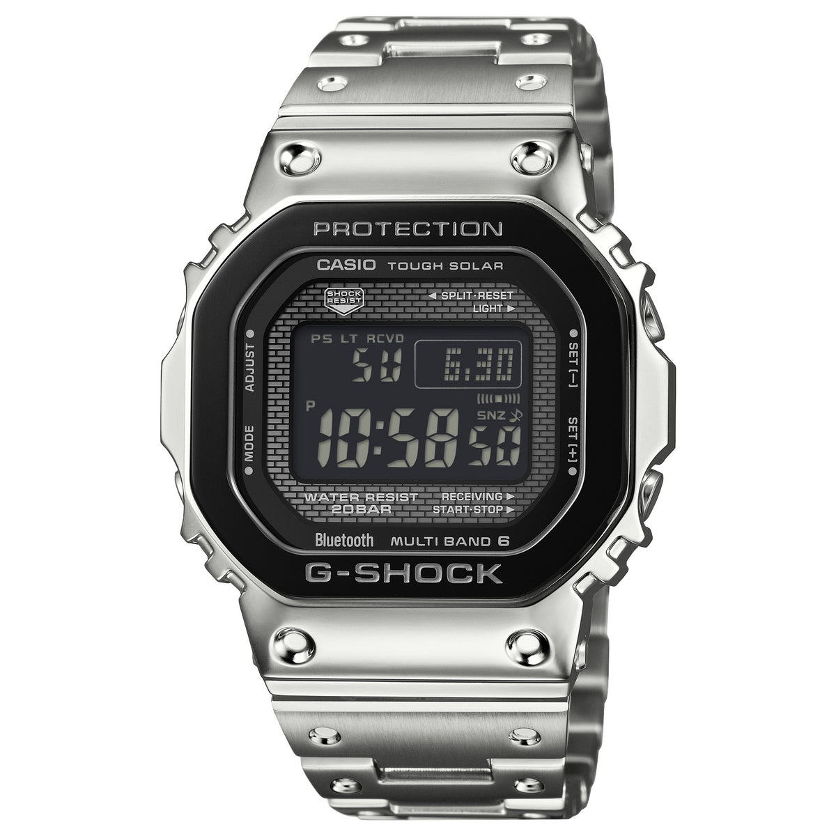 Casio G-Shock GMW-B5000BT-1 Herrenuhr Silber Schwarz